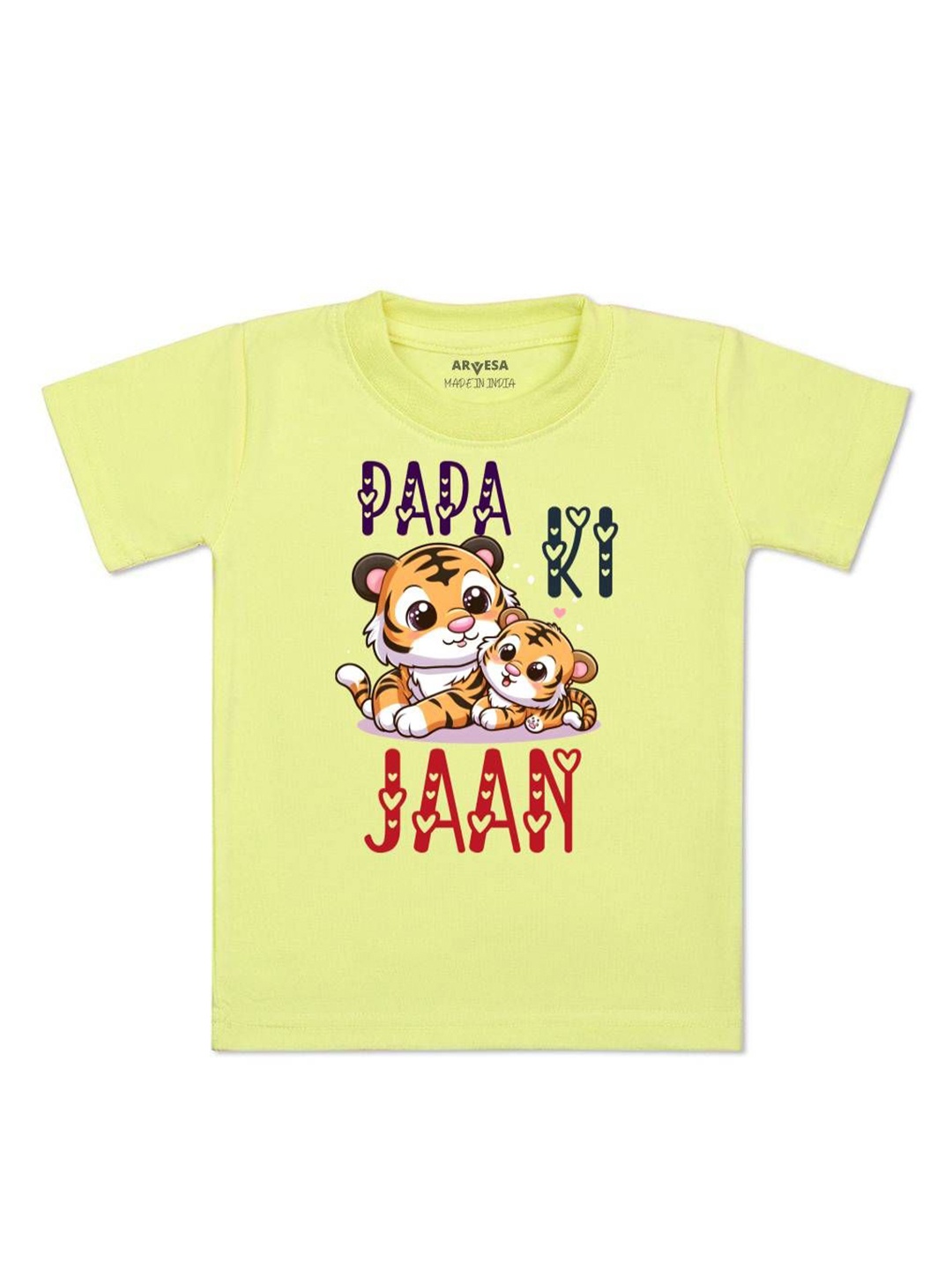 

Arvesa Kids Papa Ki Jaan Printed Tshirt, Yellow