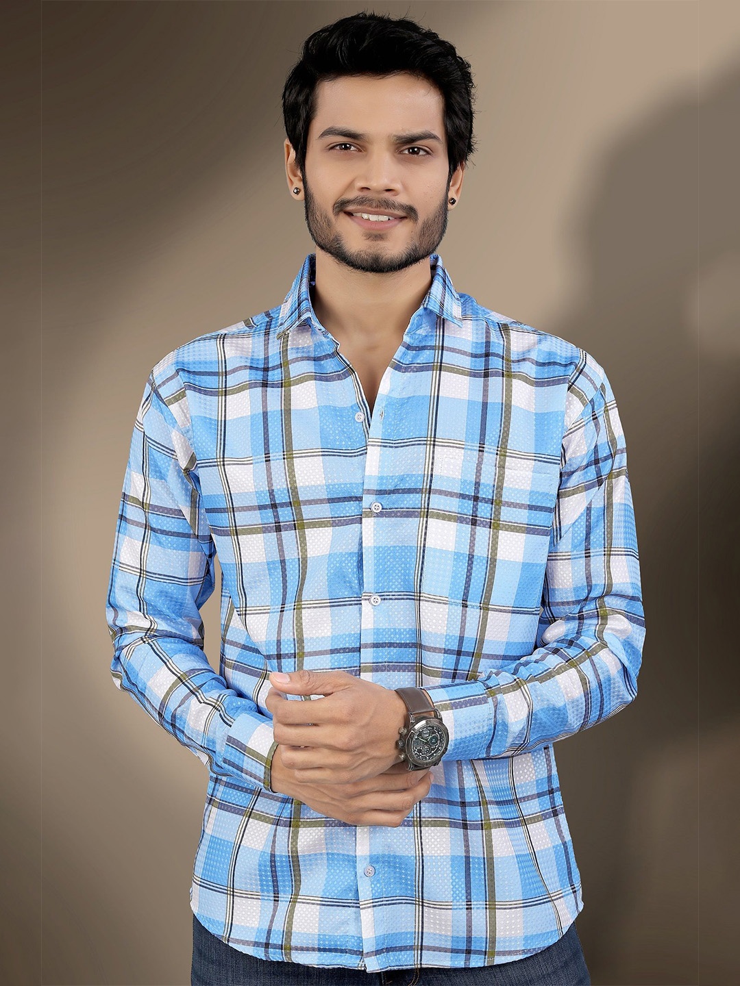 

MARMIC FAB Men Classic Opaque Checked Casual Shirt, Multi