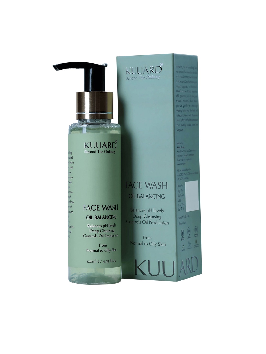 

Kuuard - beyond the ordinary Copper Peptides And Centella Asiatica Face Wash - 120 ml, Sea green