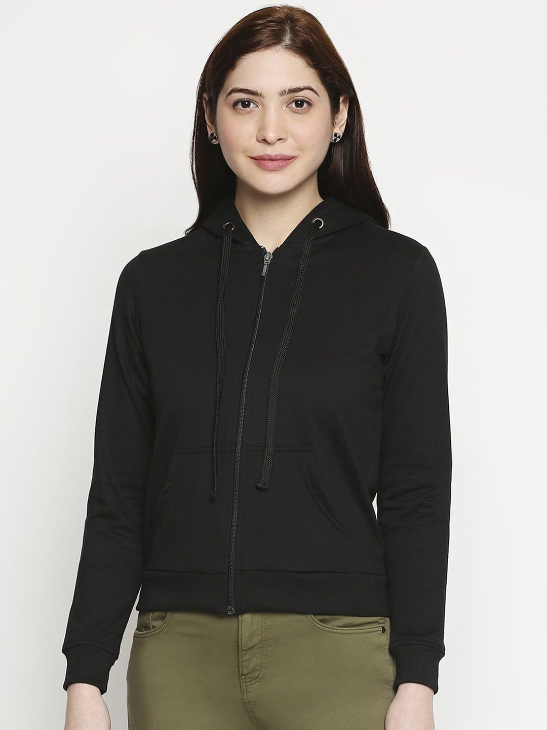 

Kraus Jeans Women Hooded Sweatshirt, Black