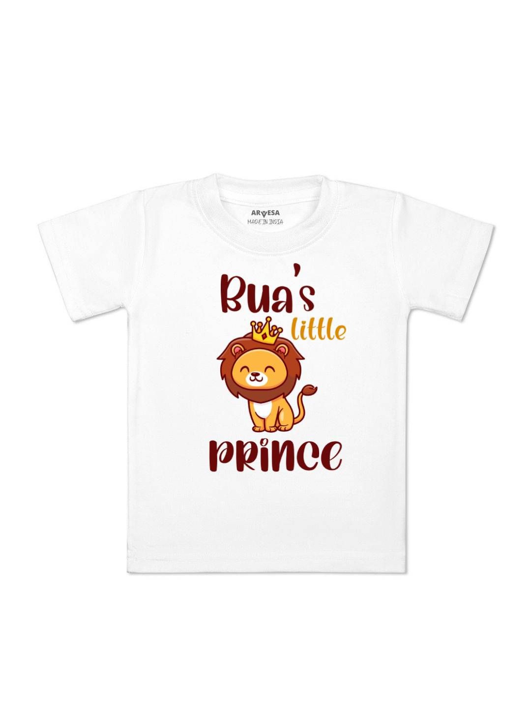

Arvesa Kids Bua Little Prince Printed Tshirt, White