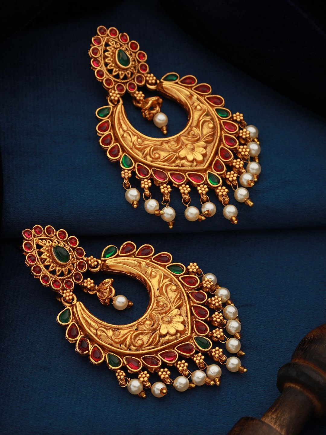 

Anouk Dome Shaped Chandbalis Earrings, Gold