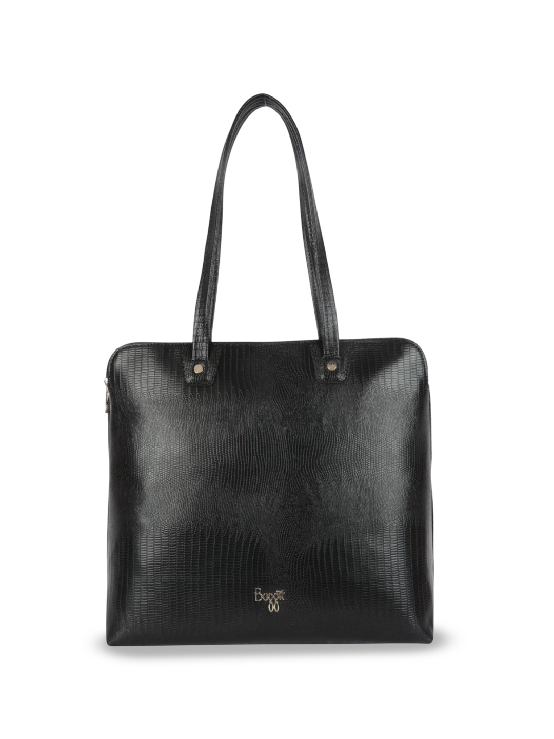 

Baggit Animal PU Oversized Structured Tote Bag with Fringed, Black
