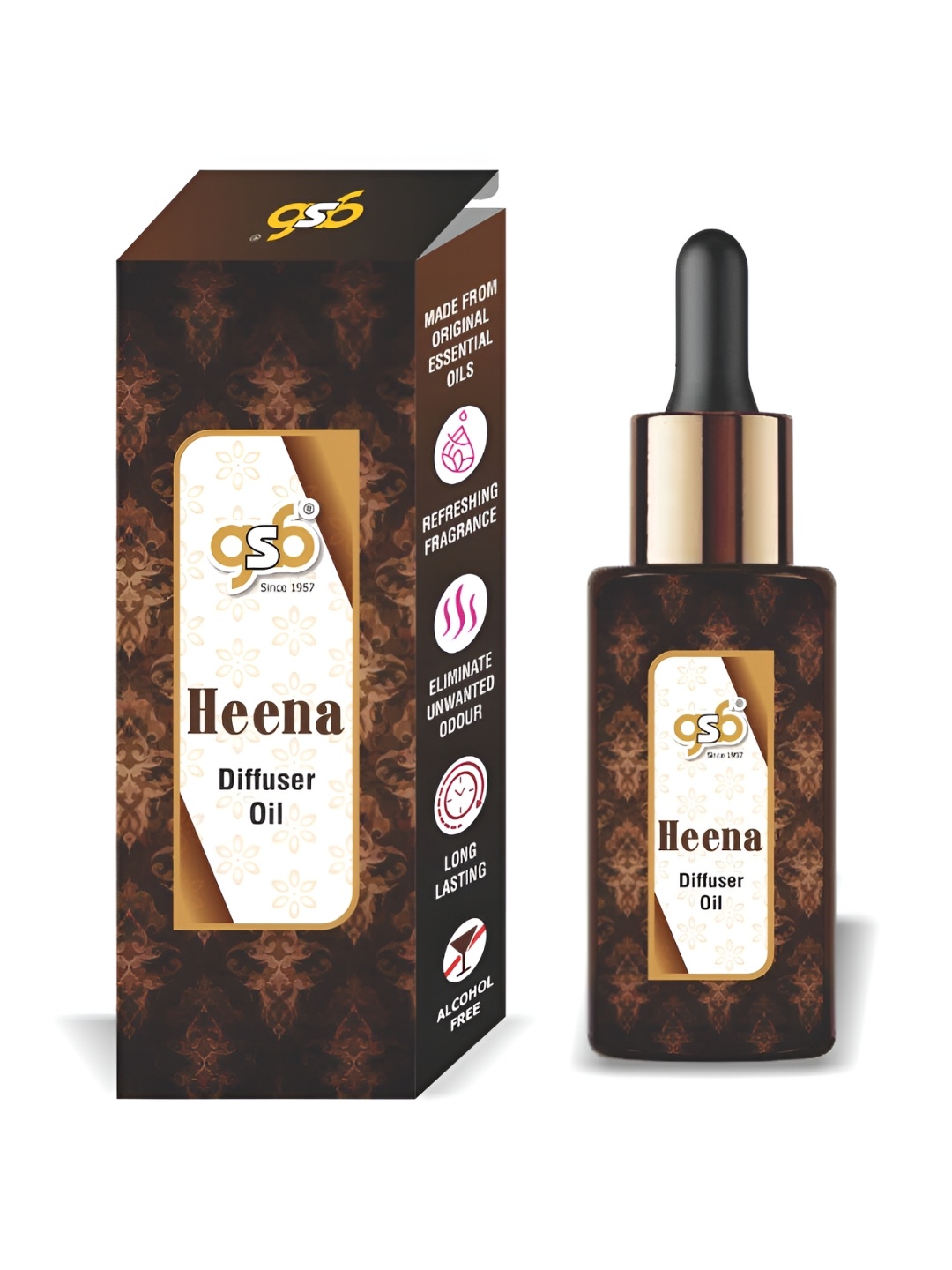 

GSB Transparent Heena Diffuser Oil - 15 ml