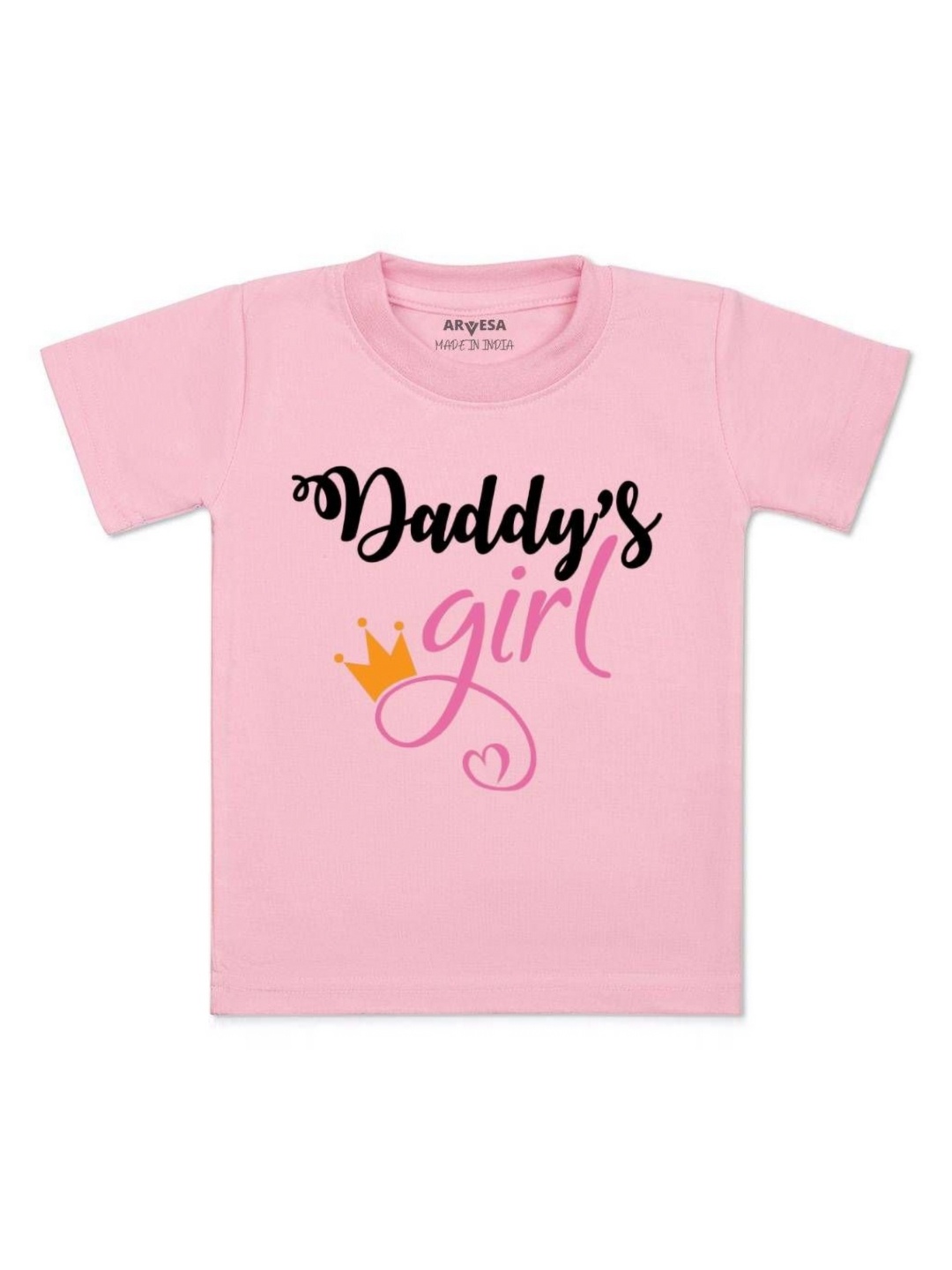 

Arvesa Kids Kids Daddy Girl Printed Tshirt, Pink