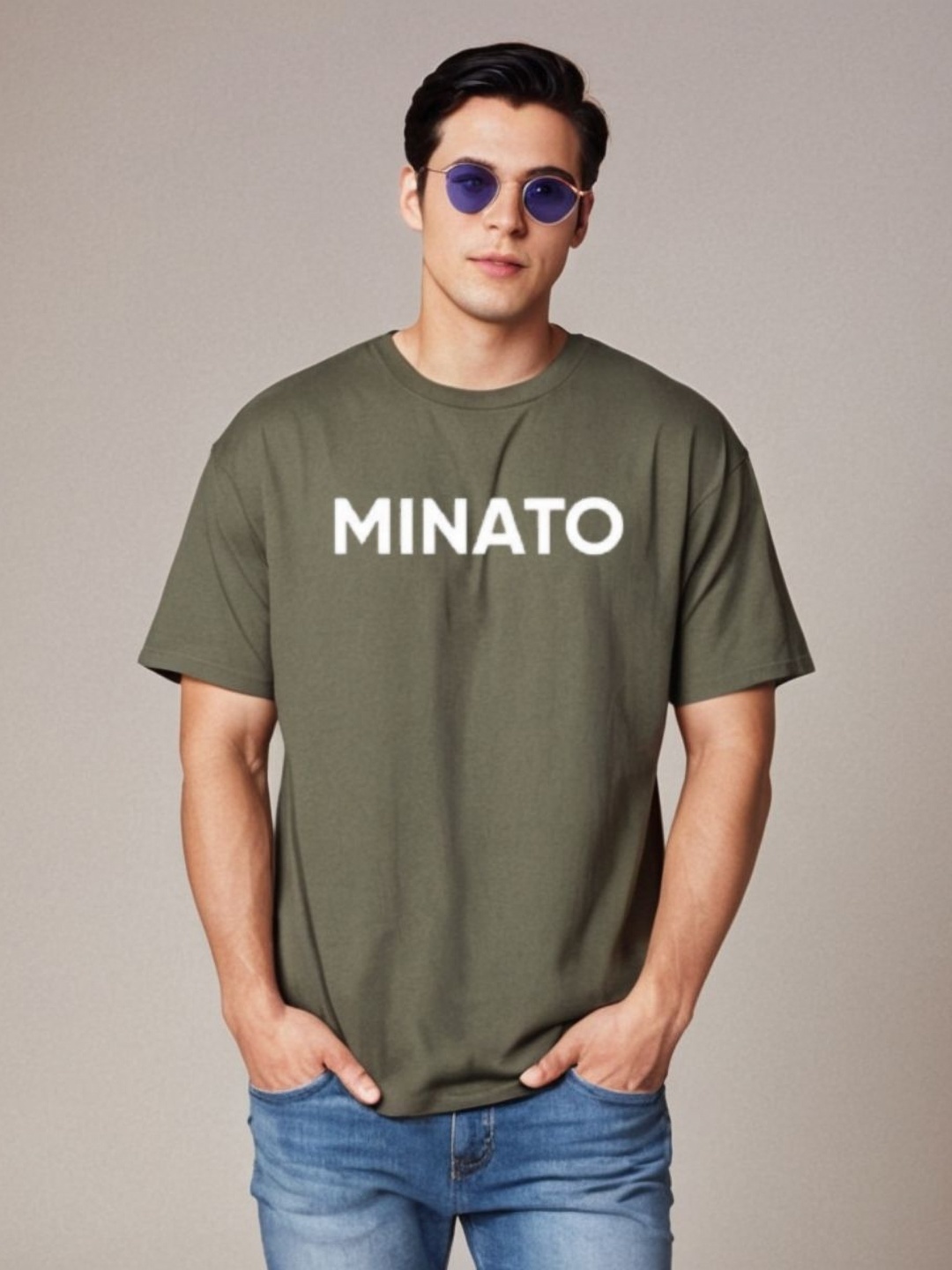 

Be Crazy Men Printed T-shirt, Olive