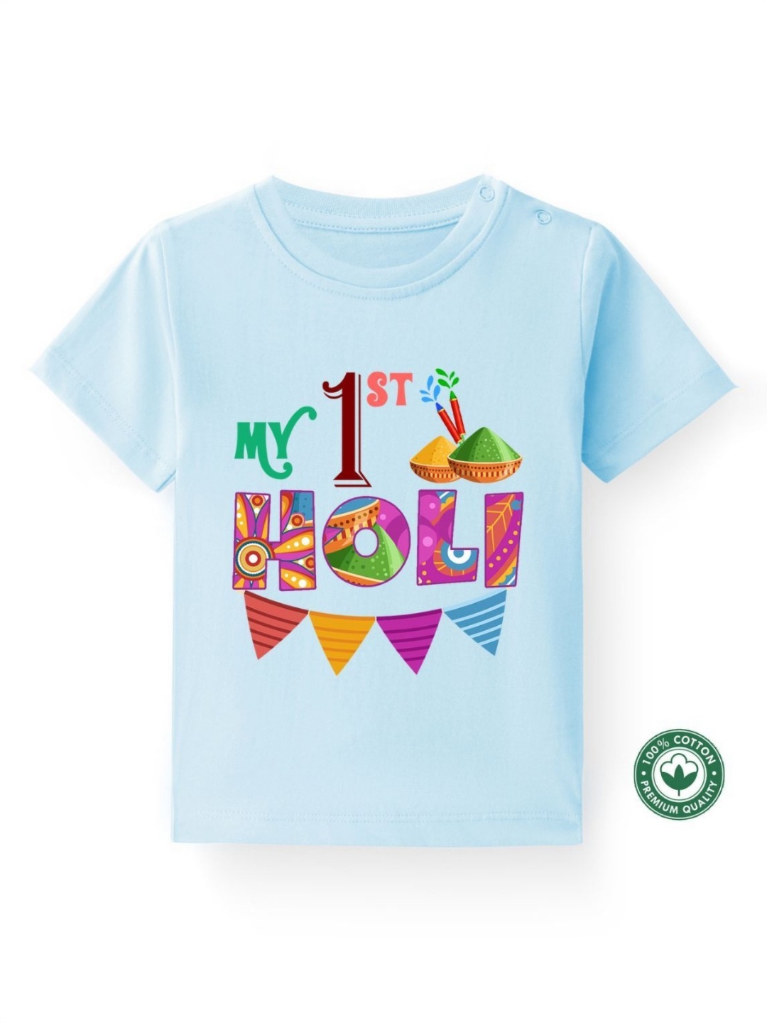 

BLUSHES Kids Printed T-shirt, Blue