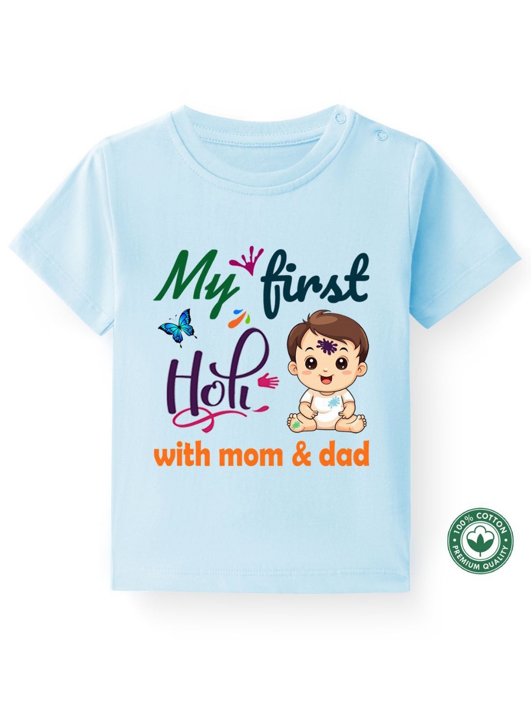 

BLUSHES Kids Printed T-shirt, Blue