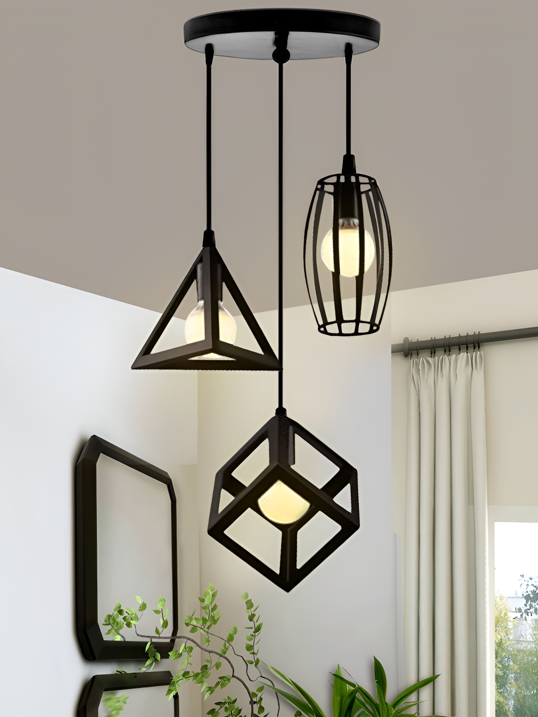 

Homesake Black Rustic Chandelier Pendant Ceiling Lamp