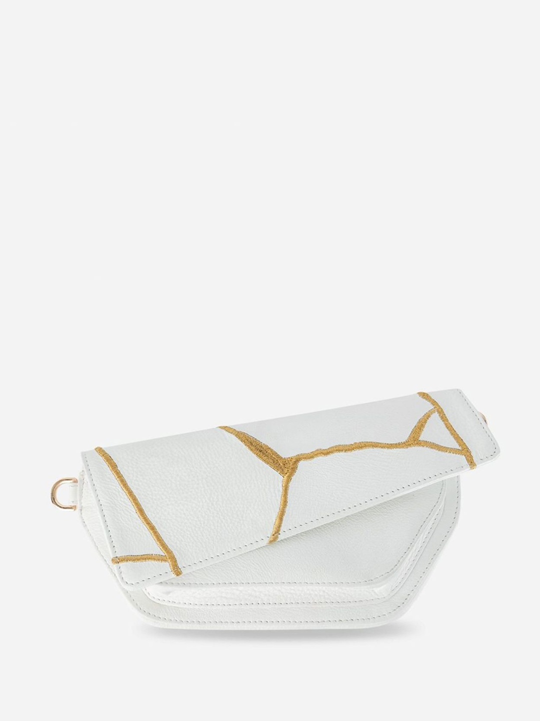 

Econock Leather Half Moon Sling Bag, White