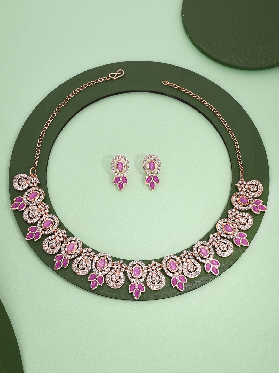 

Anouk Gold-Plated Artificial Stone Studded Jewellery Set