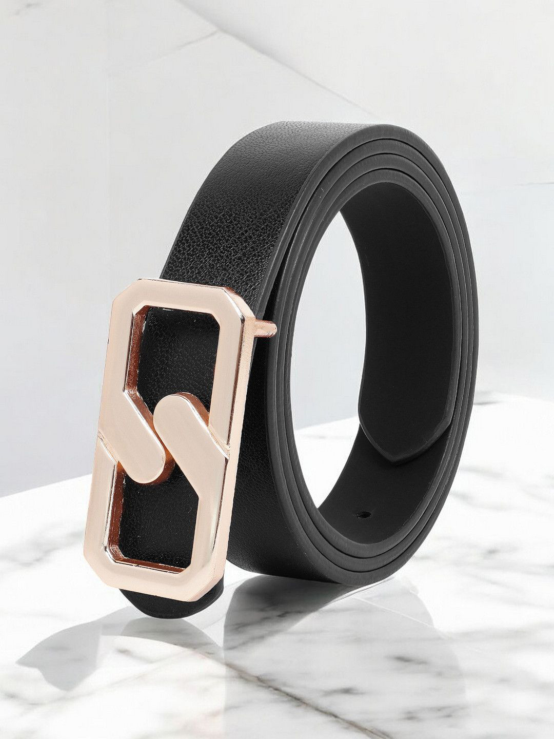 

CRUSSET Women Textured Formal Belt, Black