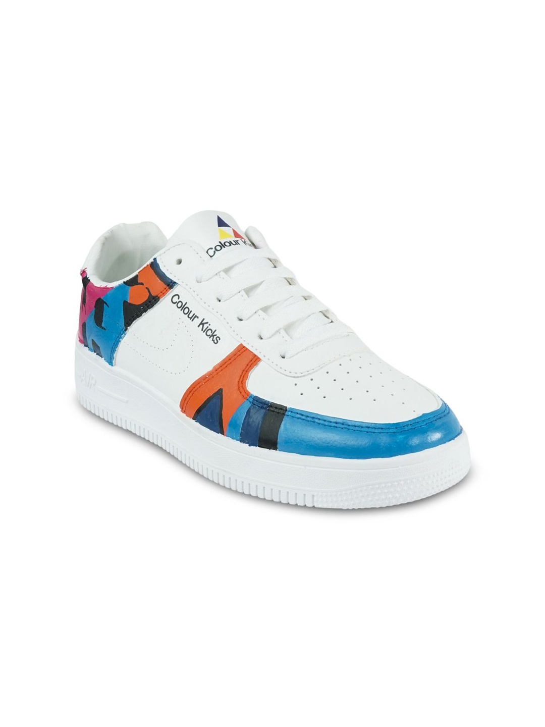 

Colour Kicks Men Colourblocked PU Sneakers, Blue