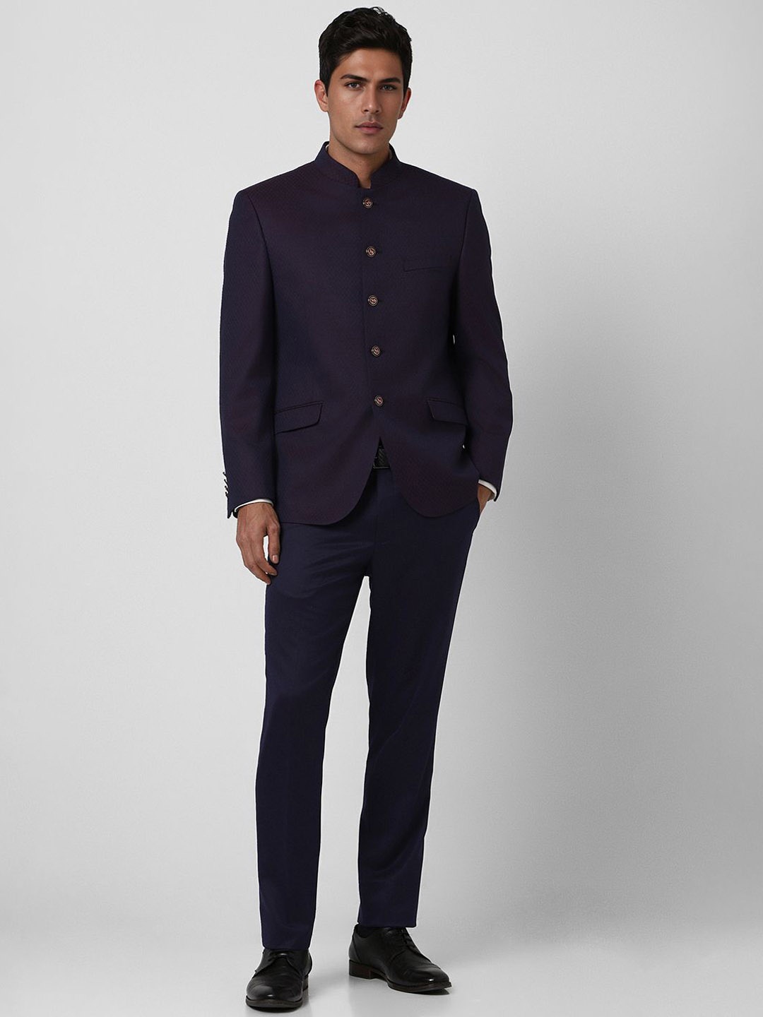 

Van Heusen Men Slim-Fit Single-Breasted Two-Piece Suit, Navy blue