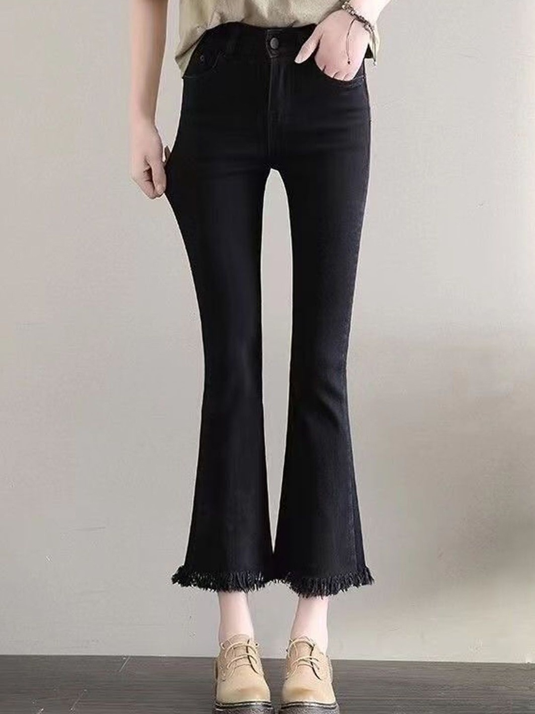 

StyleCast Women Slash Knee Jeans, Black