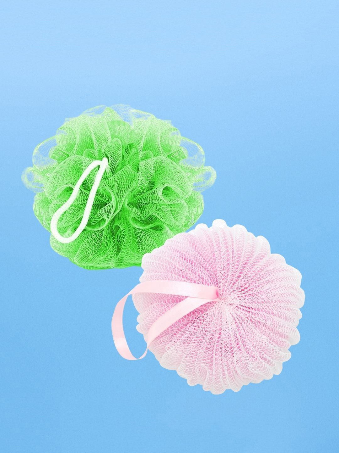 

Basicare Set Of 2 Bath Loofah Sponge- 40 g Each, Green