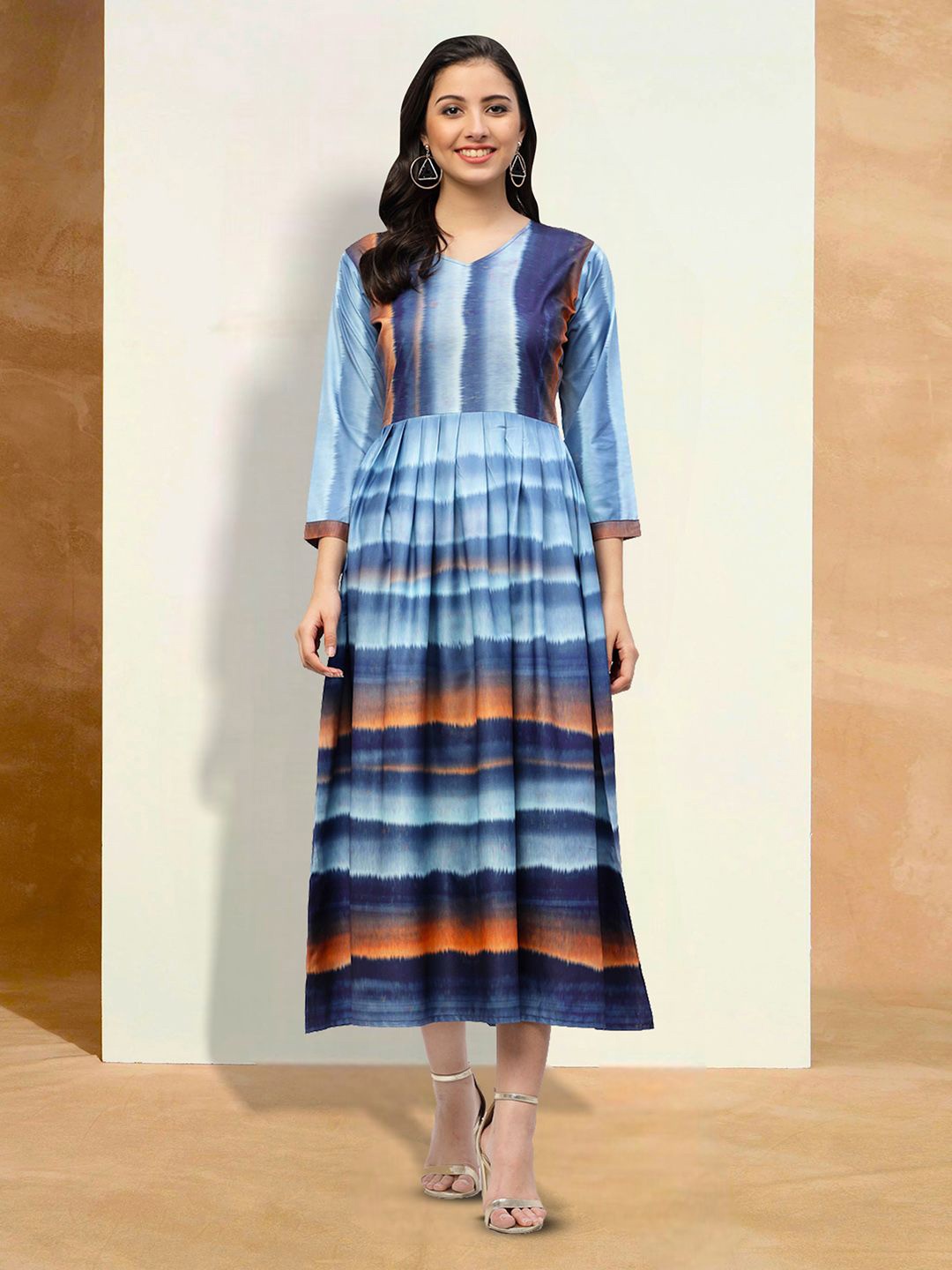 

Moda Rapido Print Applique Fit & Flare Dress, Multi
