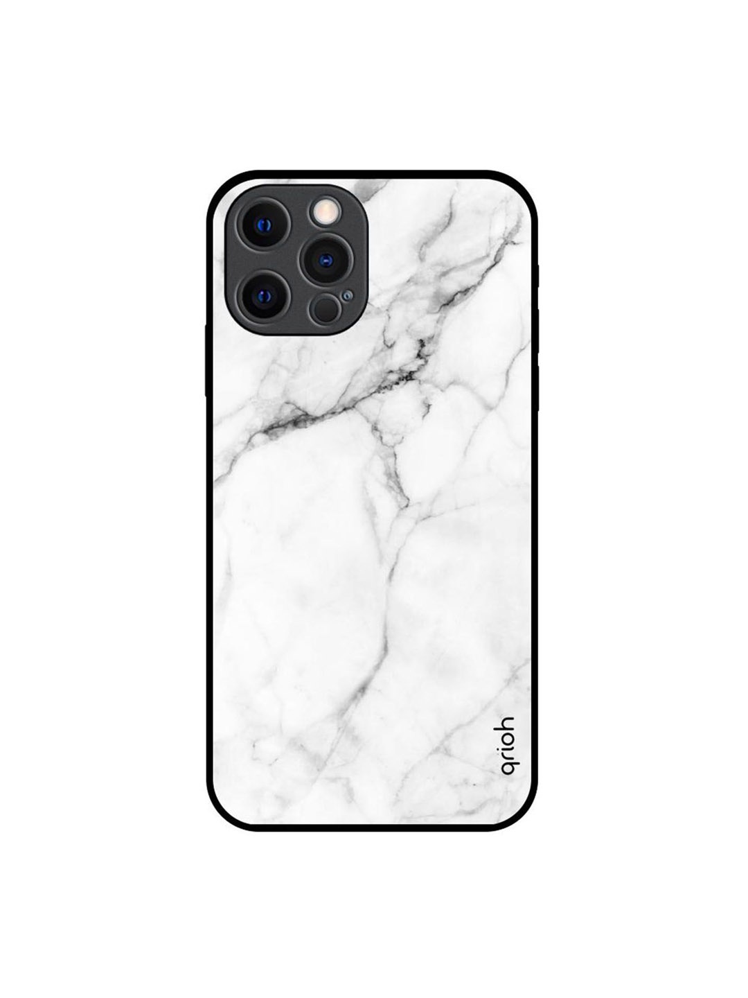 

QRIOH Quirky Printed iPhone 12 Pro Back Case Mobile Accessories, White
