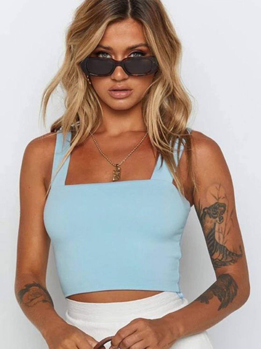 

StyleCast Halter Neck Tank Top, Lavender