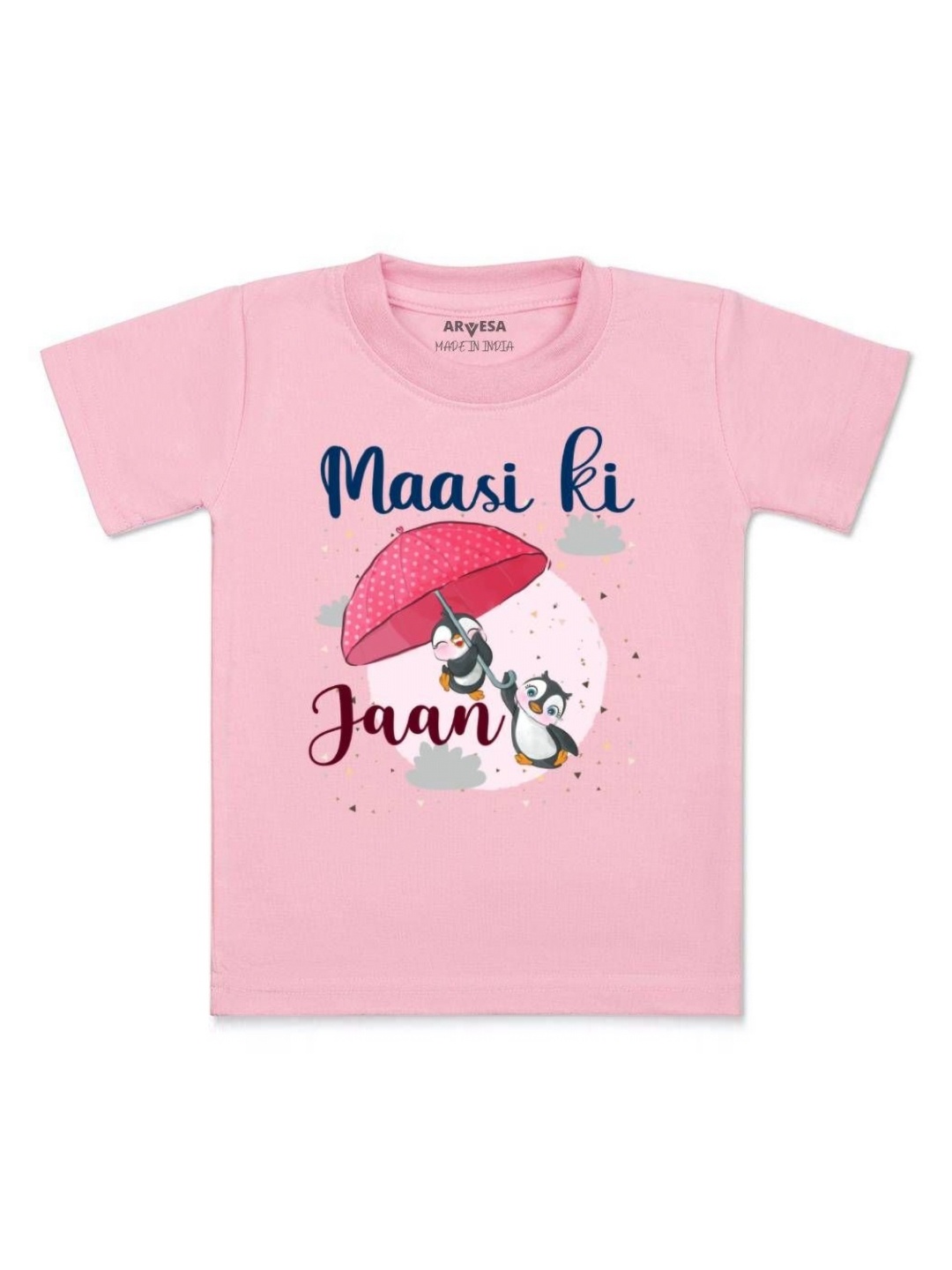 

Arvesa Kids Maasi Ki Jaan Printed Tshirt, Pink