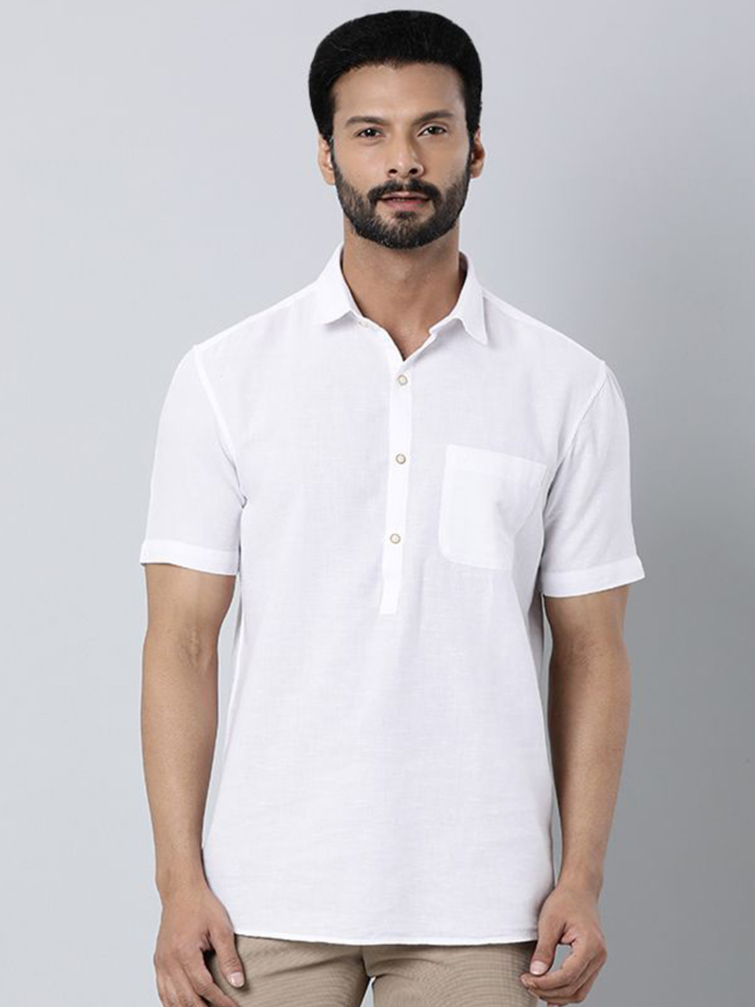 

Indian Terrain Men Slim Fit Opaque Casual Shirt, White