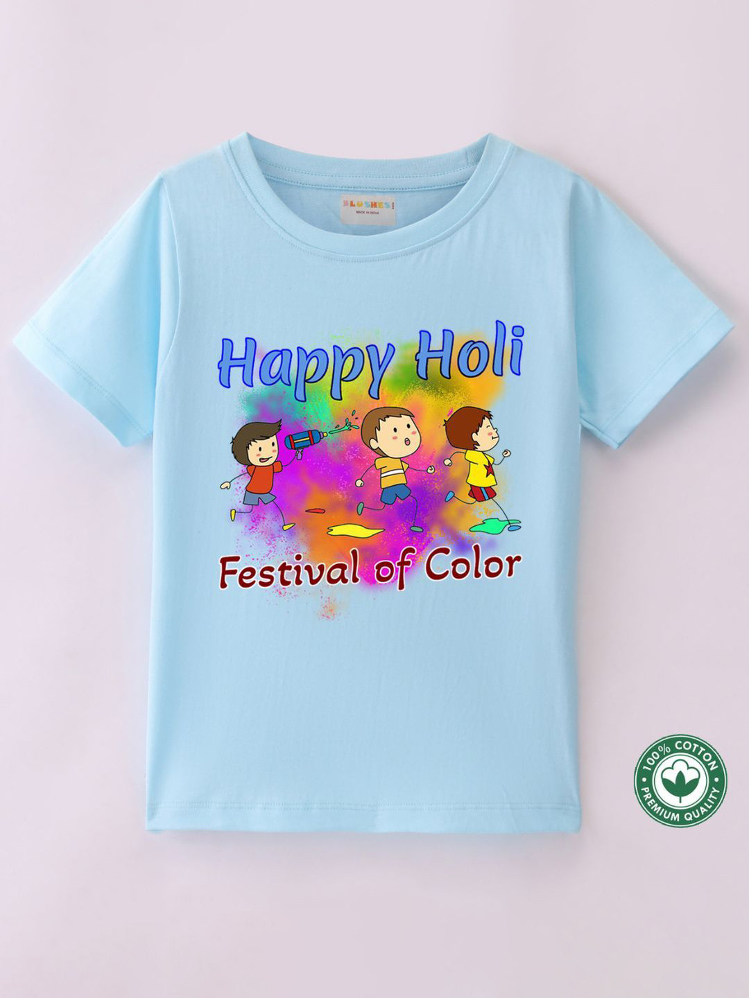

BLUSHES Kids Printed T-shirt, Blue