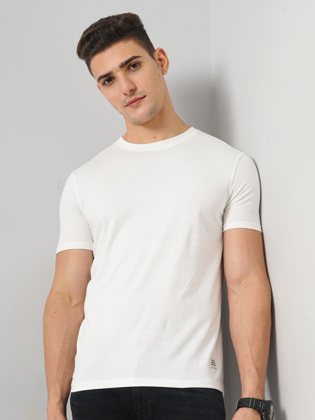 

Genoa Men Slim Fit T-shirt, Off white