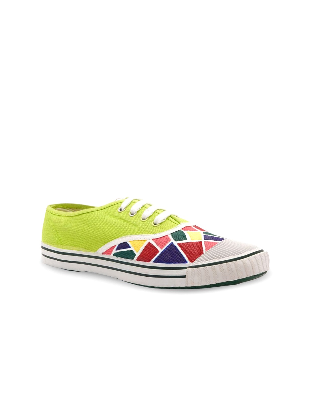 

Colour Kicks Women Printed Sneakers, Green