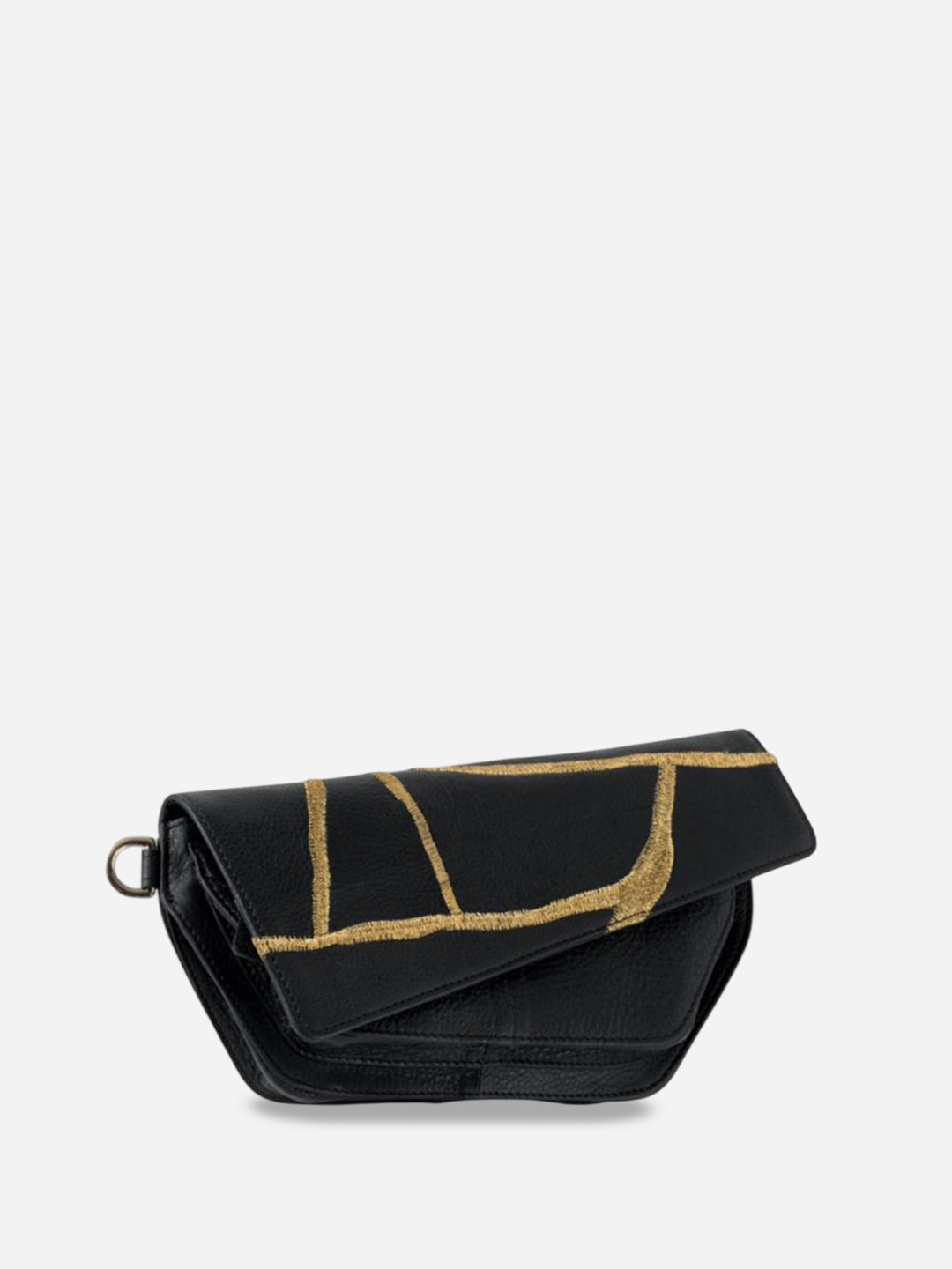 

Econock Leather Half Moon Sling Bag, Black