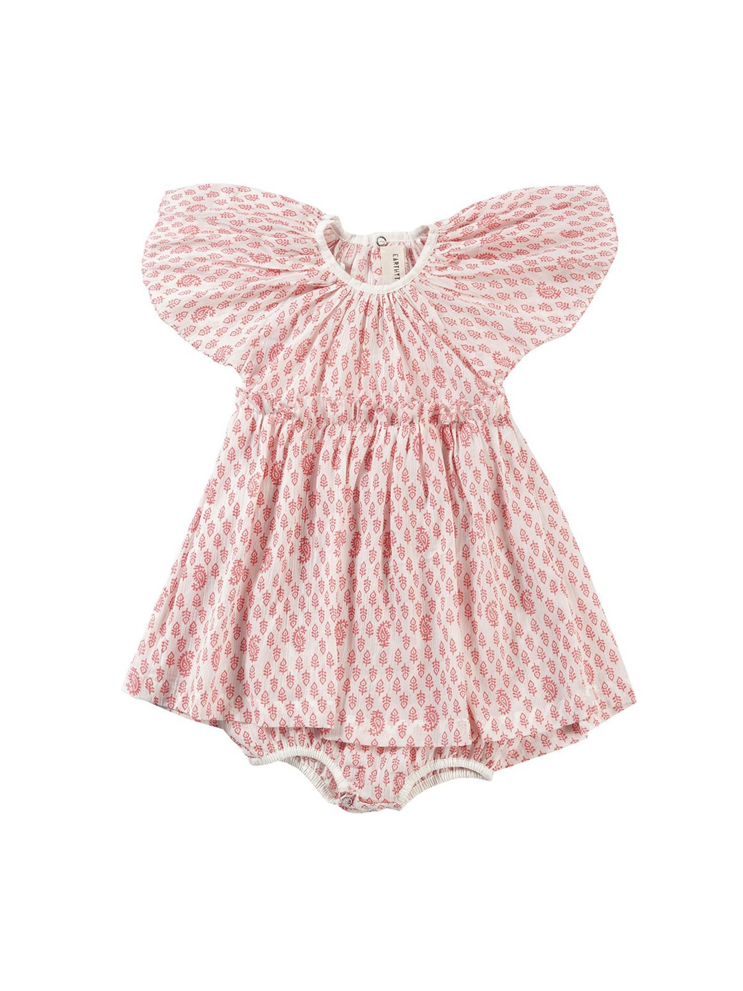 

EARTHY TWEENS Girls Cotton Crepe Cuddle Onesie Romper, Pink