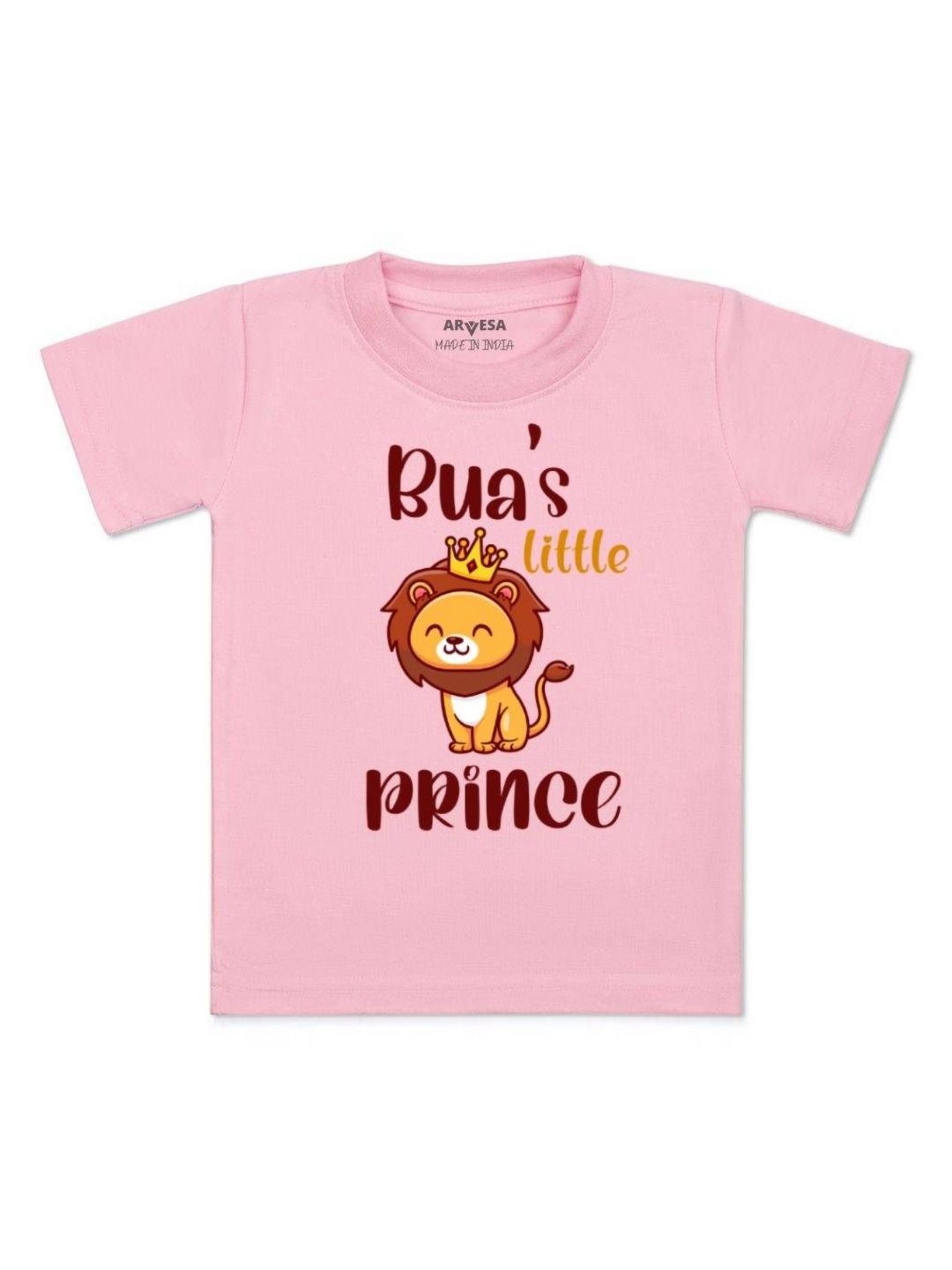 

Arvesa Kids Bua Little Prince Printed Tshirt, Pink