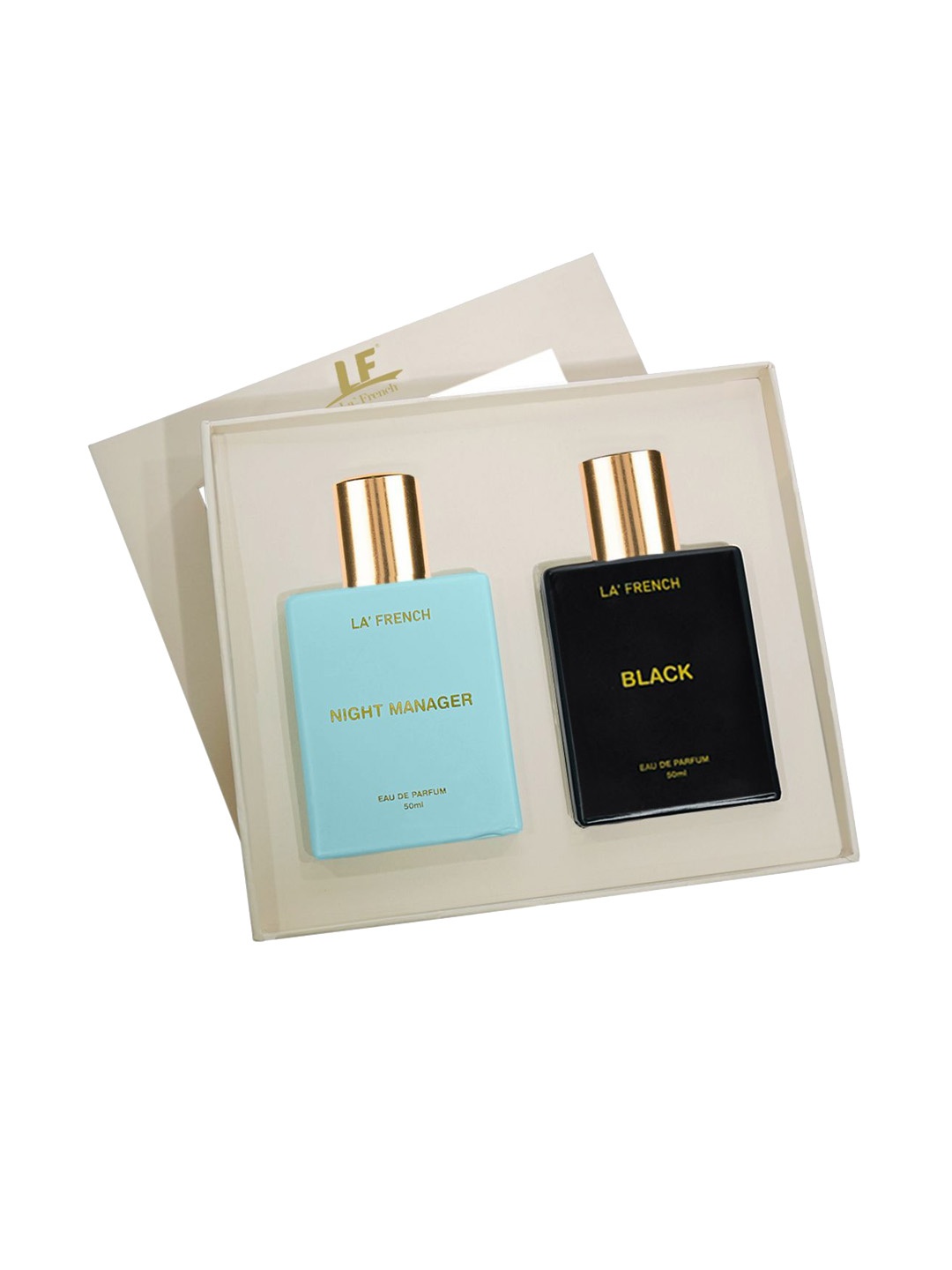 

La French Set Of 2 Black & Night Manager Long Lasting Eau De Parfum - 50 ml Each