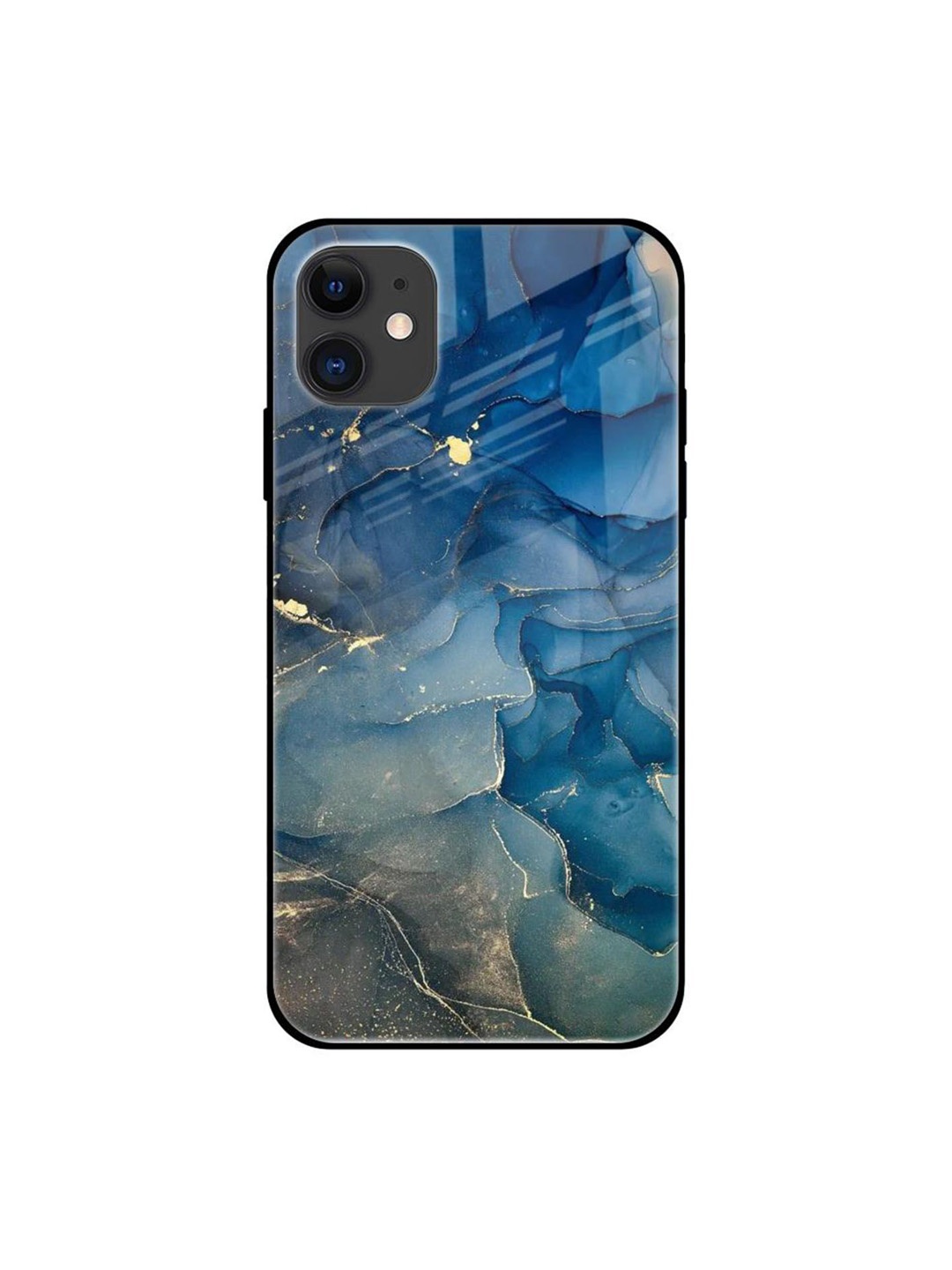 

QRIOH Blue Cool Marble Real Printed iPhone 12 Mini Back Case