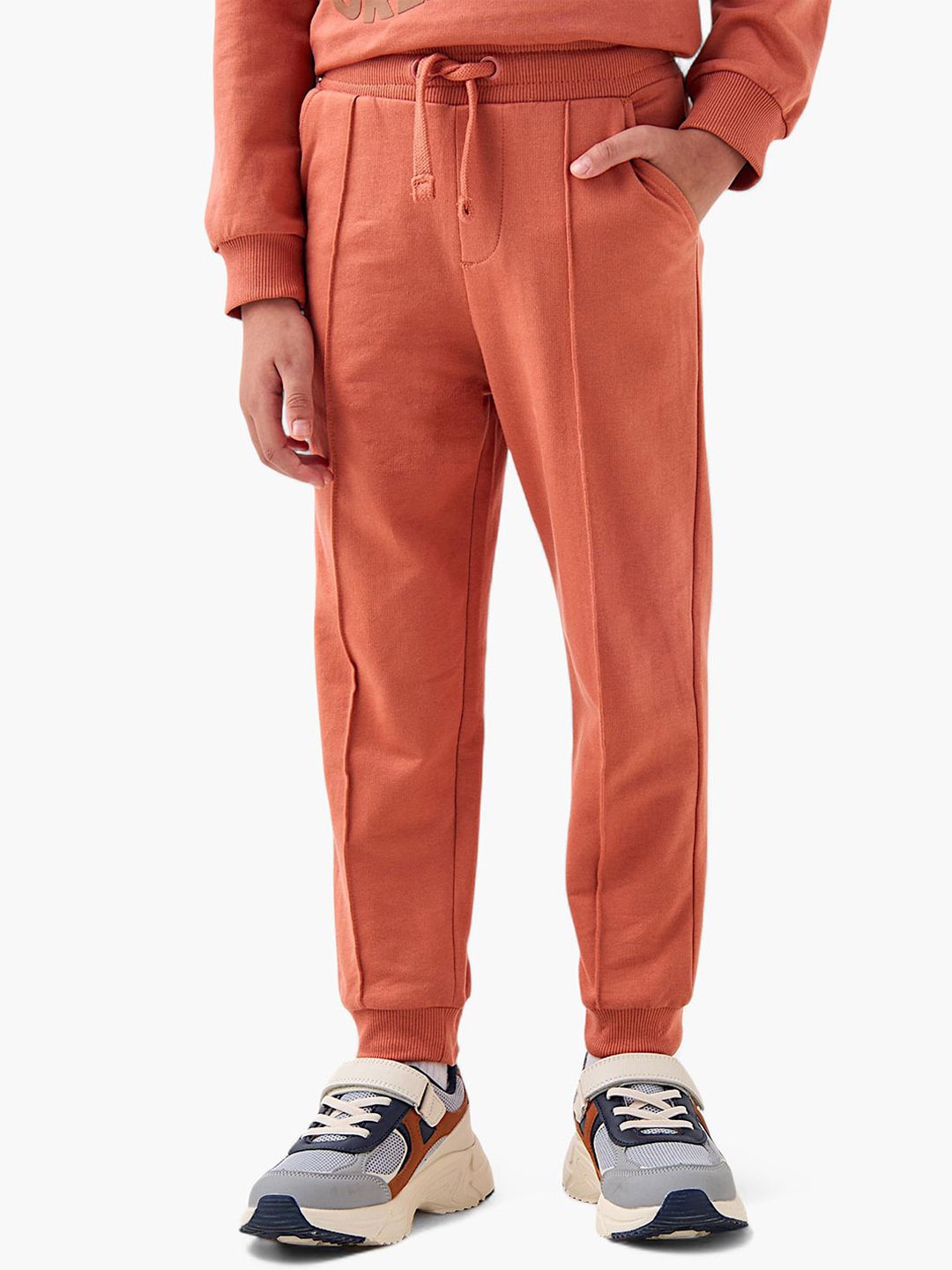 

Juniors by Babyshop Boys Cotton Joggers, Orange