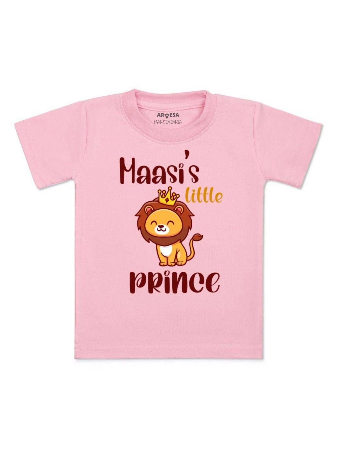 

Arvesa Kids Maasi Little Prince Printed Tshirt, Pink