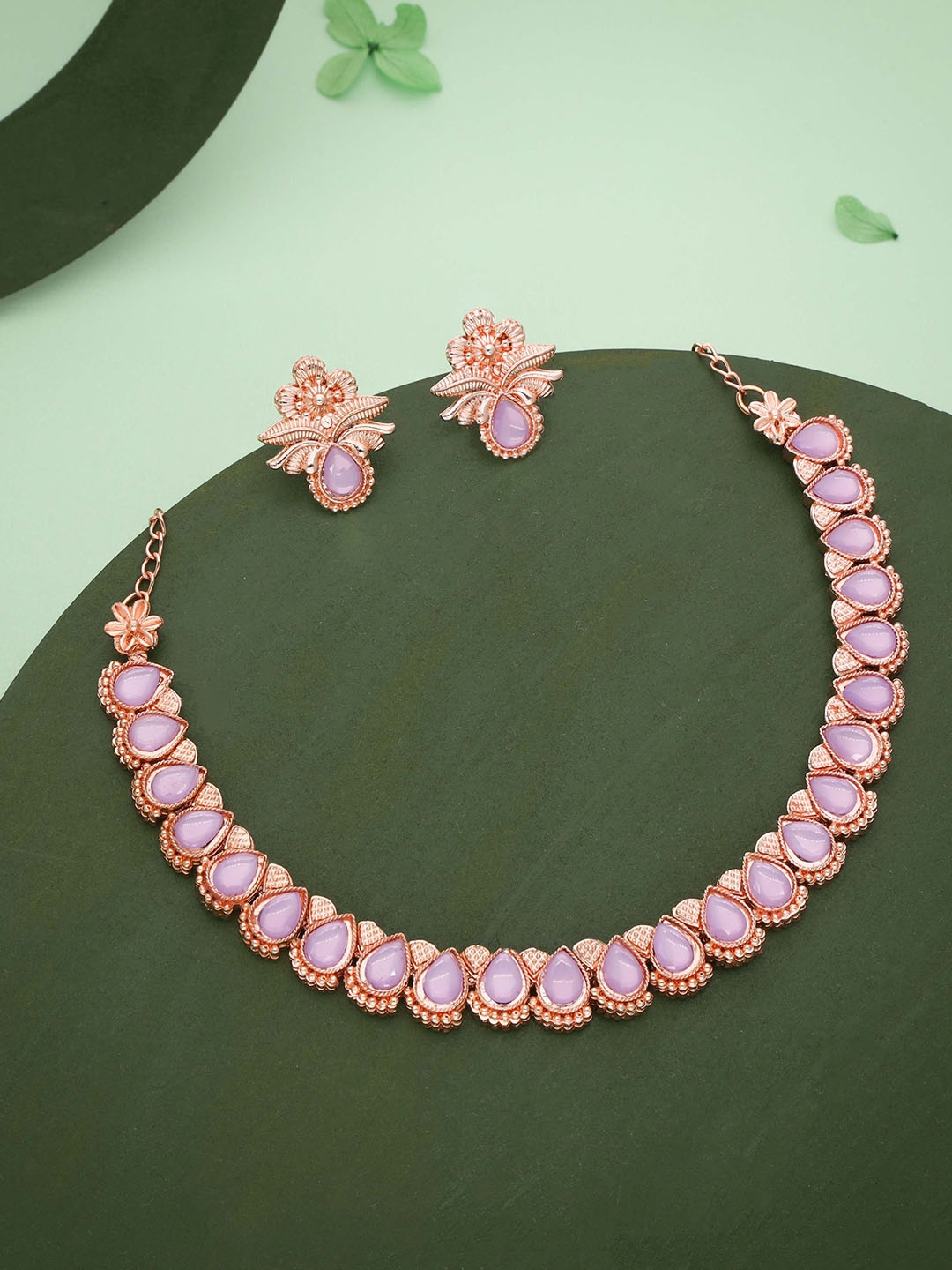 

Anouk Gold-Plated Artificial Stone Studded Jewellery Set