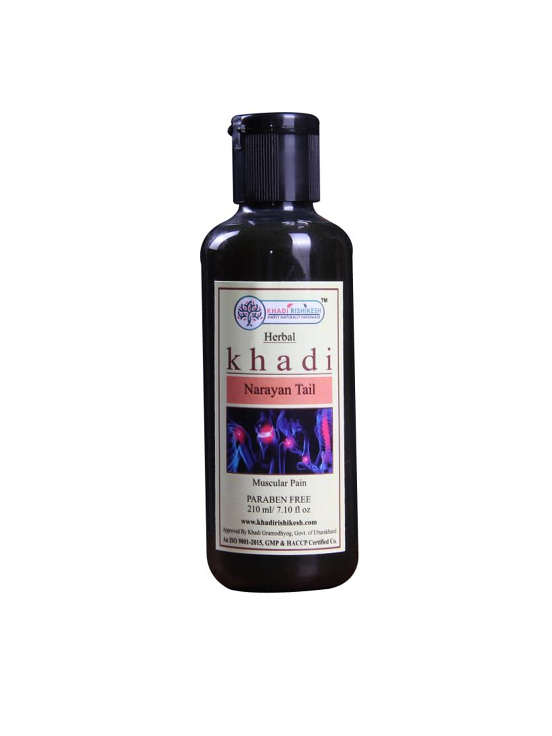 

Khadi Rishikesh Ayurvedic Narayan Tail For Relaxing Body & Mind - 210 ml, Black