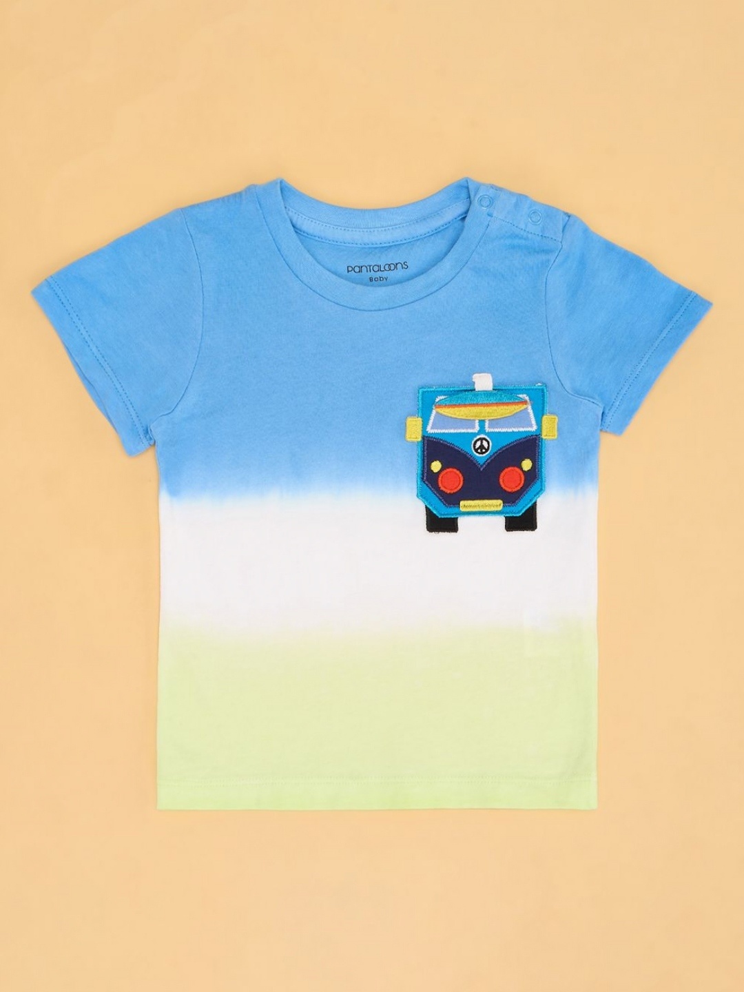 

Pantaloons Baby Boys Printed Applique T-shirt, White
