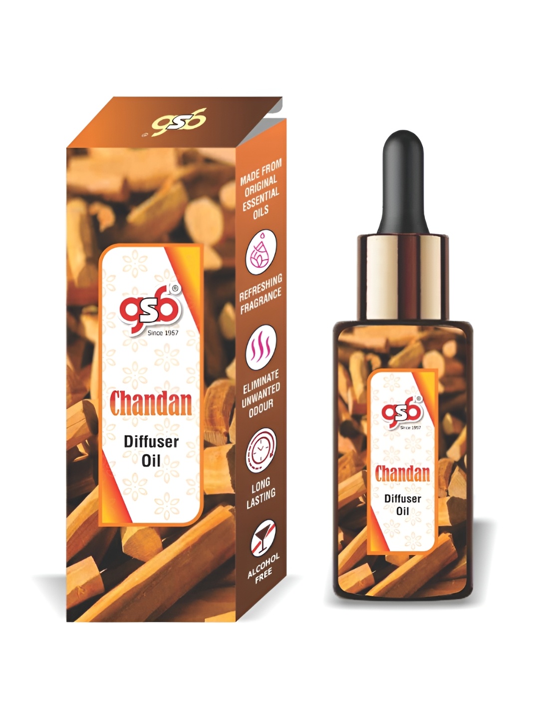 

GSB Transparent Chandan Diffuser Oil - 15 ml