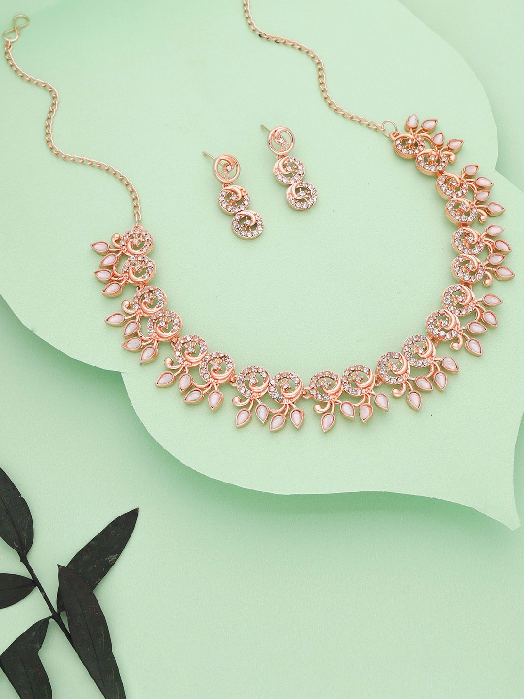 

Anouk Gold-Plated Stone-Studded Jewellery Set