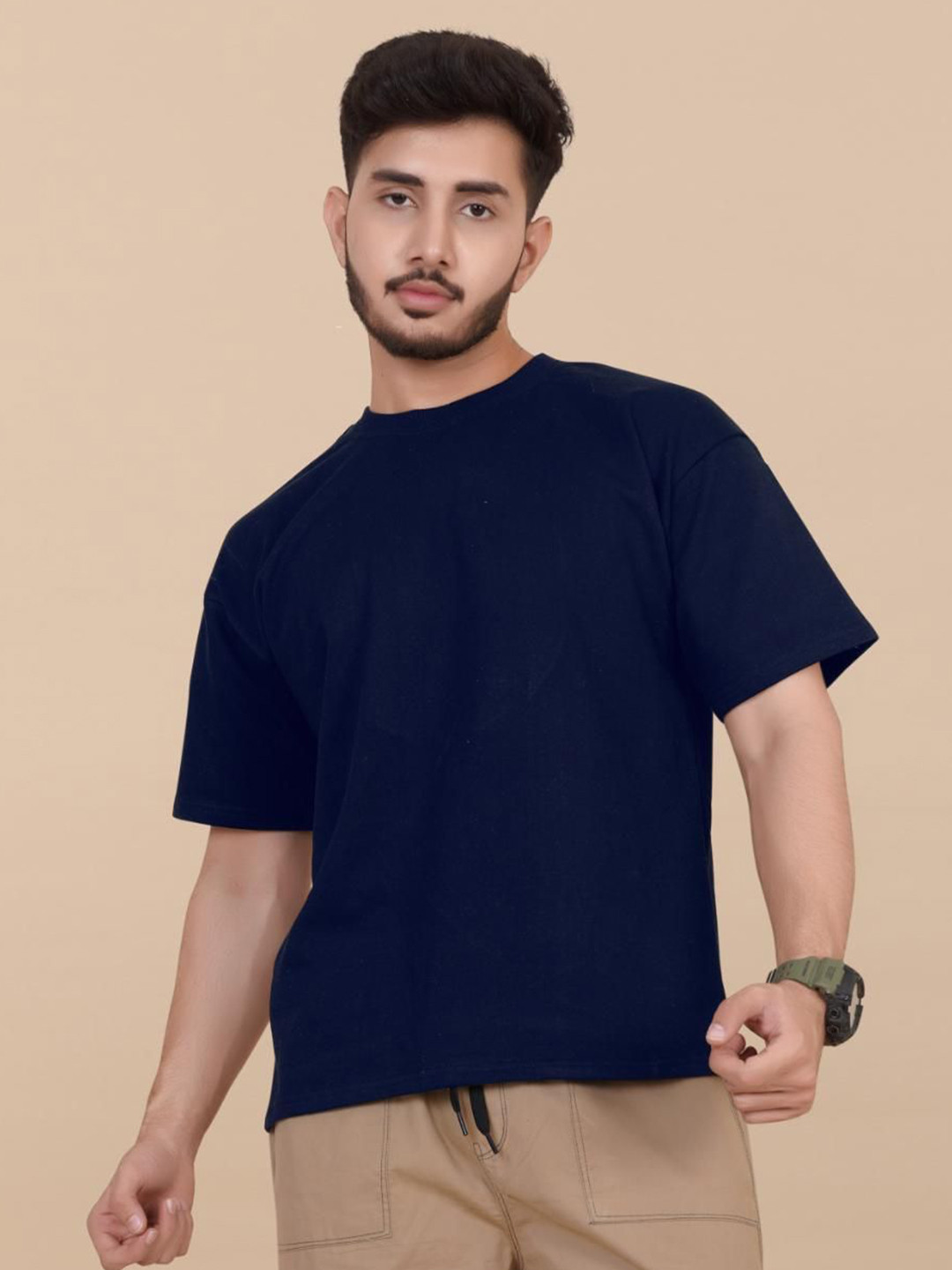 

Moda Rapido Men Printed Pockets T-shirt, Navy blue
