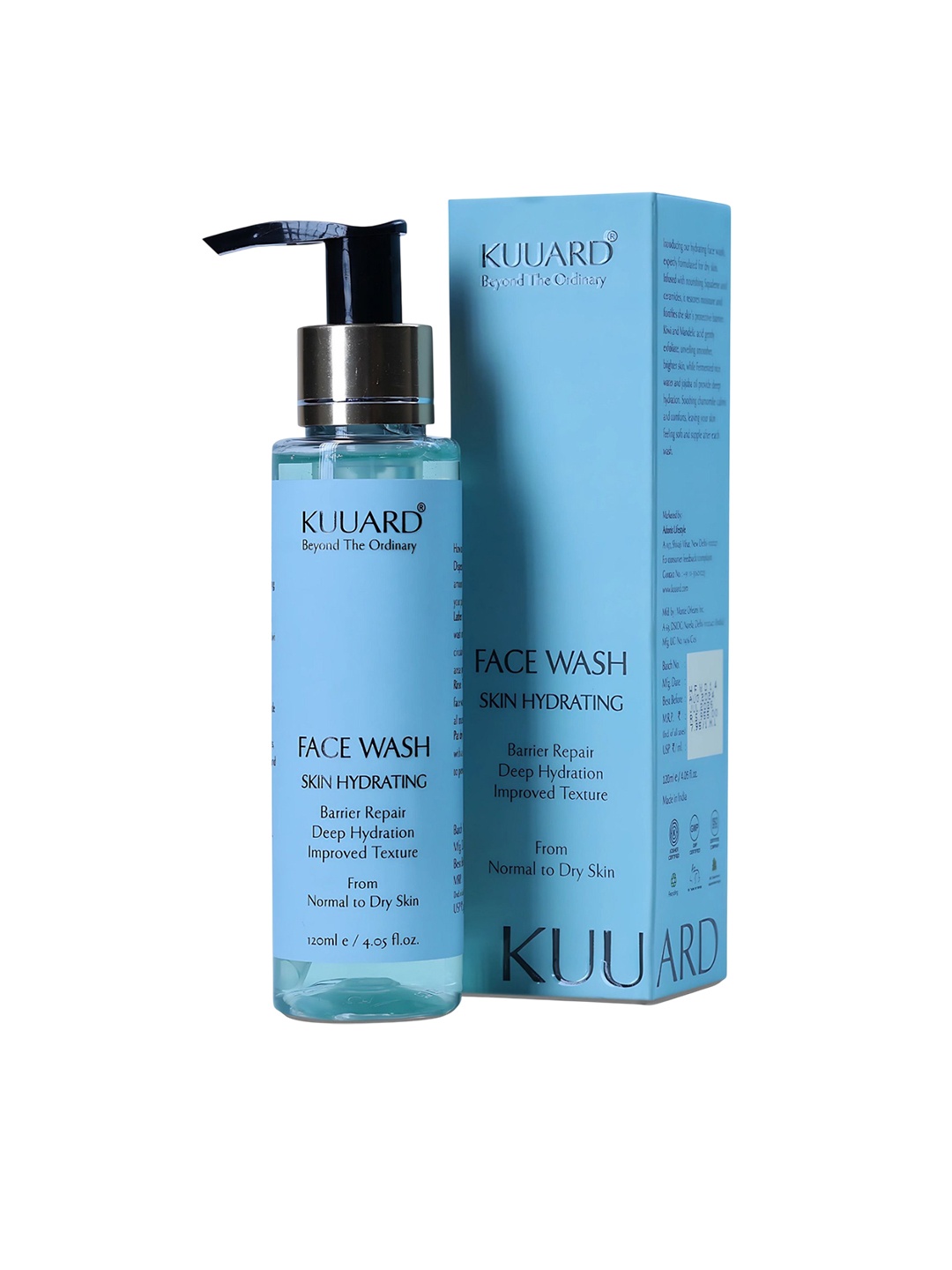 

Kuuard - beyond the ordinary Squalene And Ceramides Face Wash - 120 ml, Blue