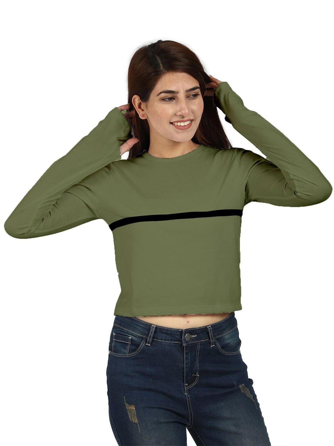 

ROARERS Cotton Crop Top, Na