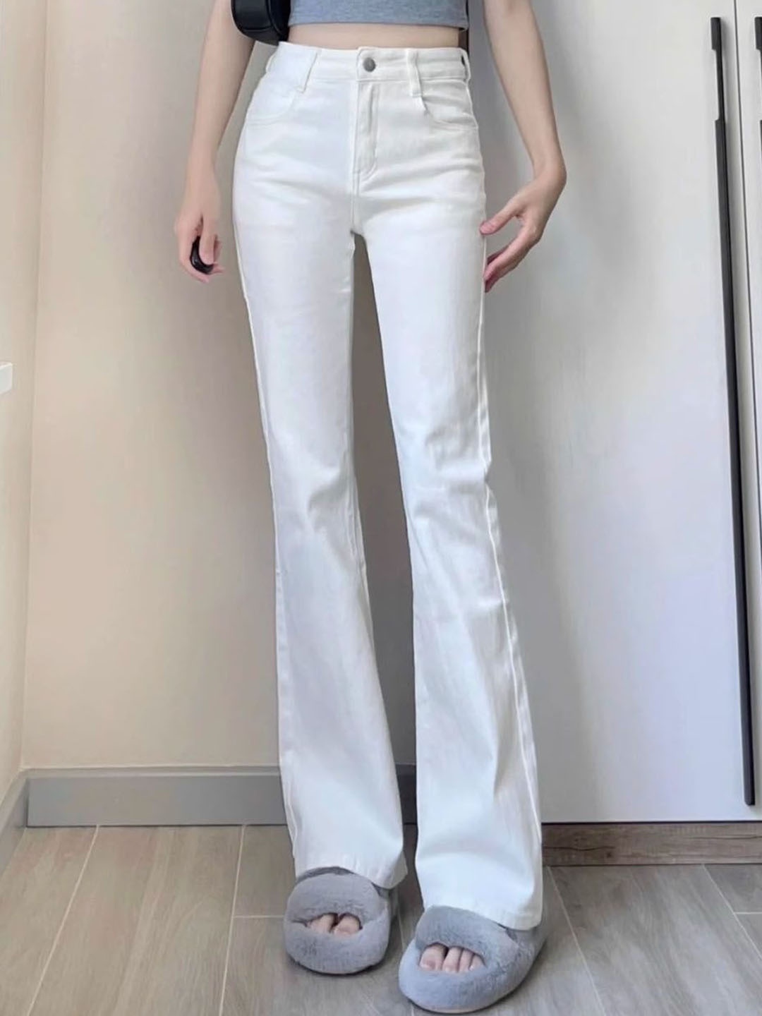 

StyleCast Women Slash Knee Jeans, White
