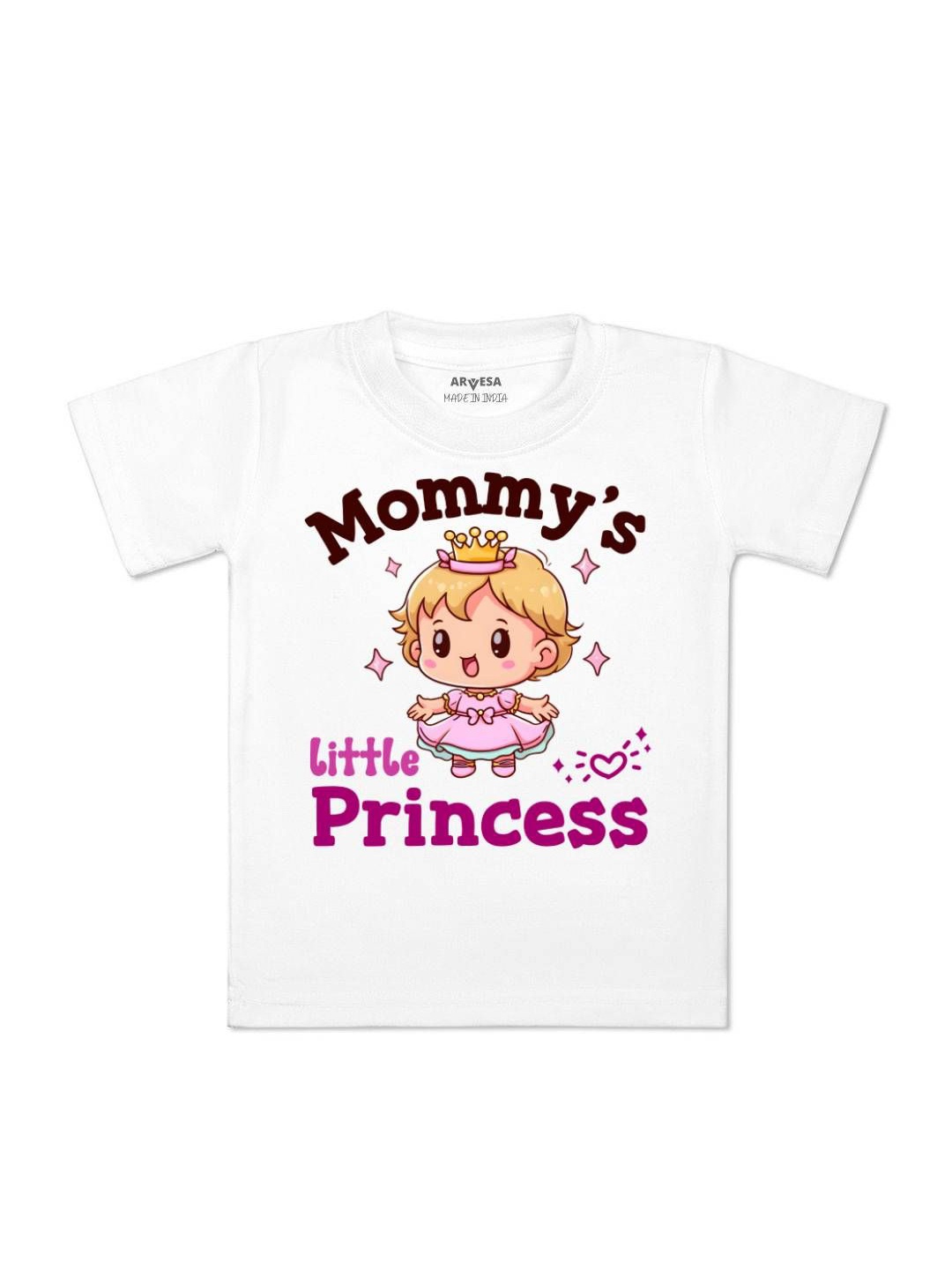 

Arvesa Kids Kids Mommy Little Prince Printed Tshirt, White