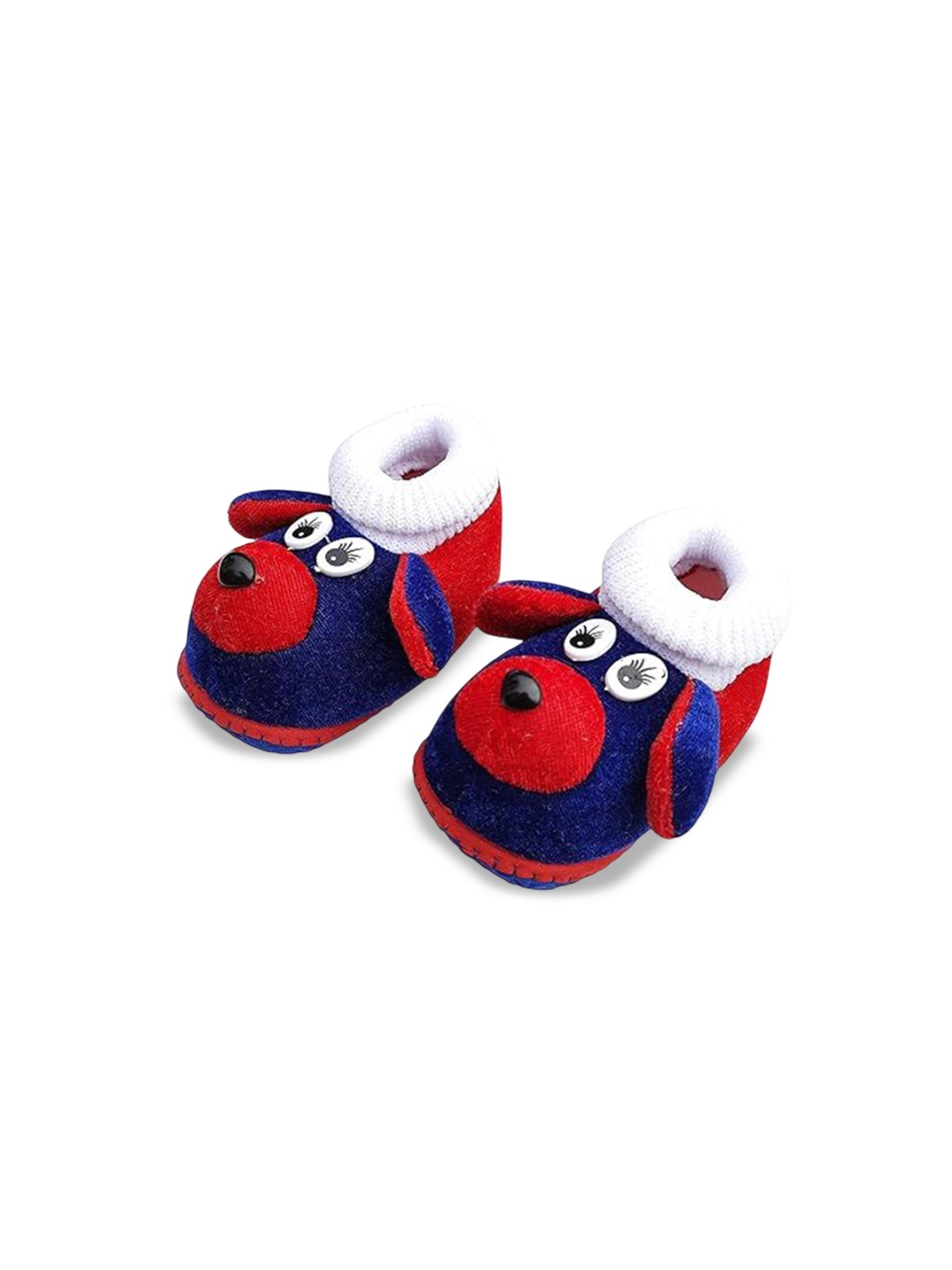 

LMN CHILD CARE Kids Rabbit Style Velvet Slip-On Sneakers, Blue