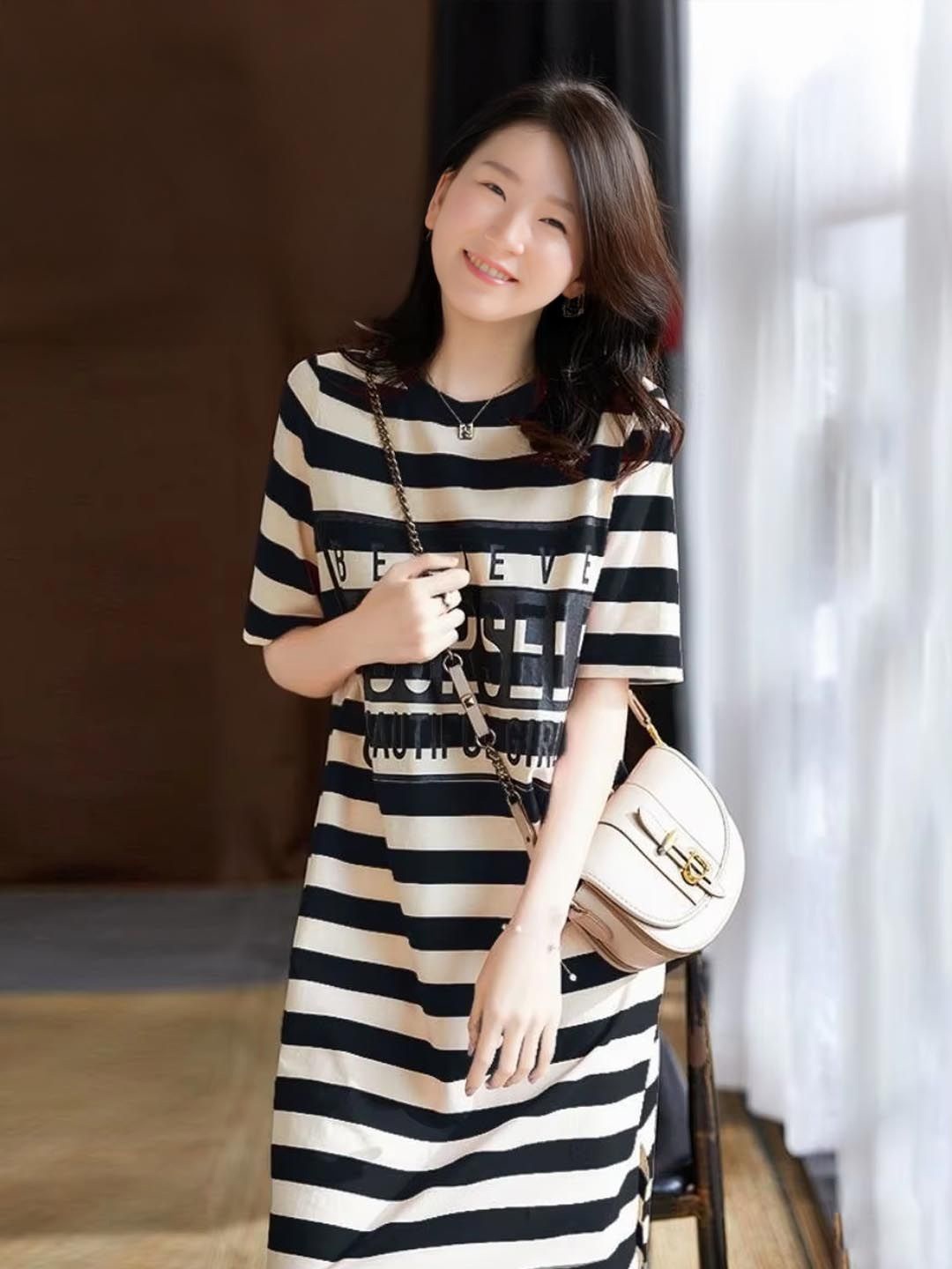 

StyleCast Striped Sheath Dress, Black