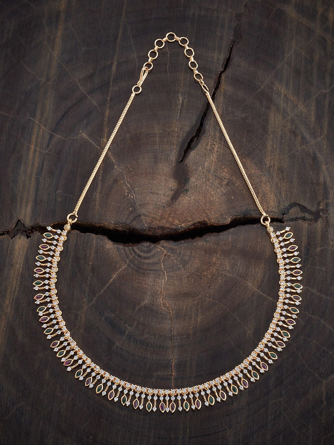 

Kushal's Fashion Jewellery Copper Gold-Plated Necklace