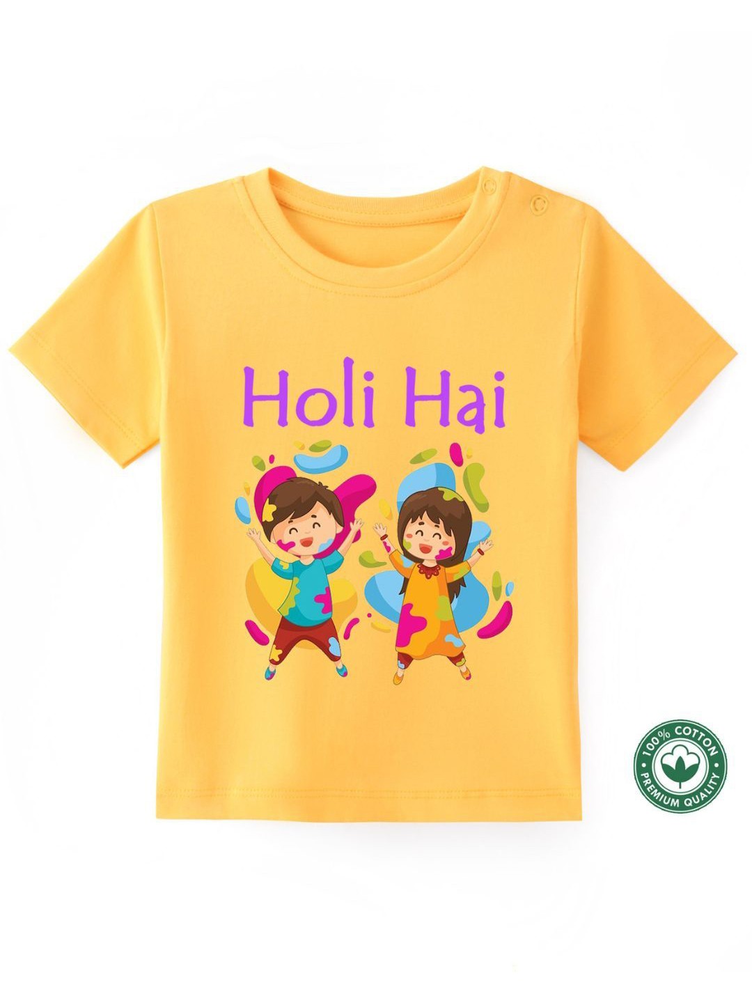 

BLUSHES Kids Printed T-shirt, Yellow