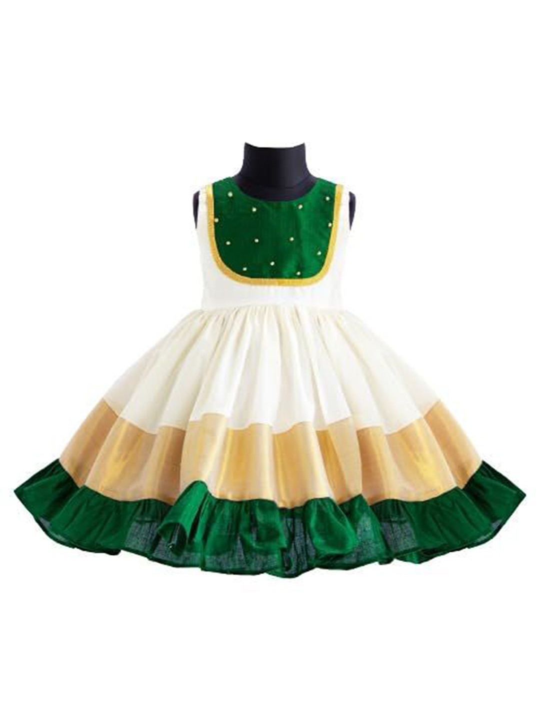 

STANWELLS KIDS Fit & Flare Dress, Green
